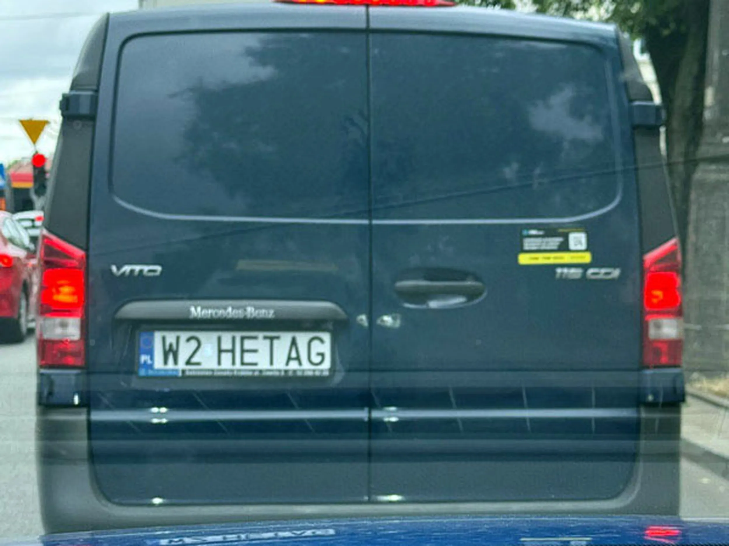 Fajny numer, blacha W2 HETAG