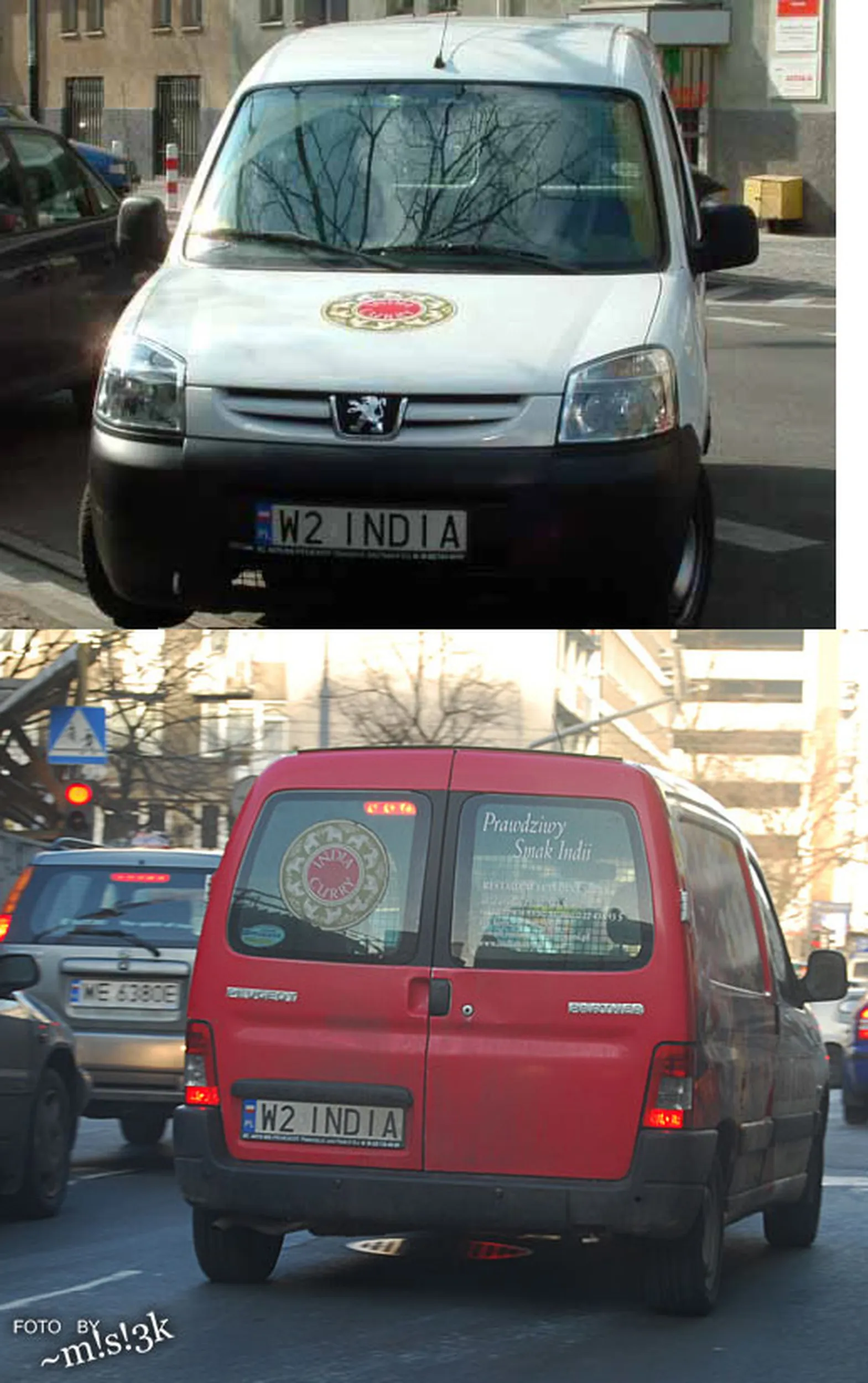 Fajny numer, blacha W2 INDIA