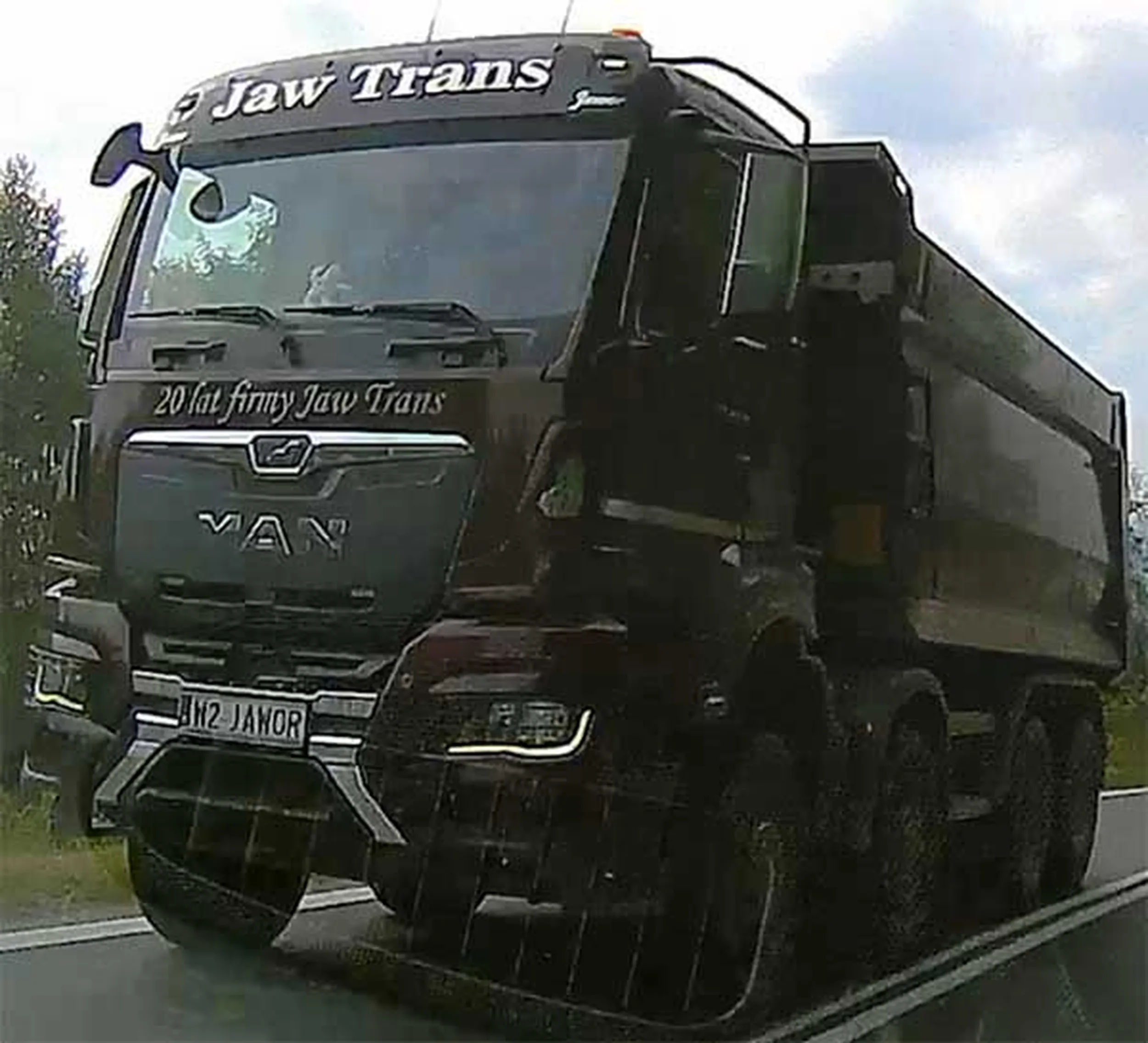 Fajny numer, blacha W2 JAW0R