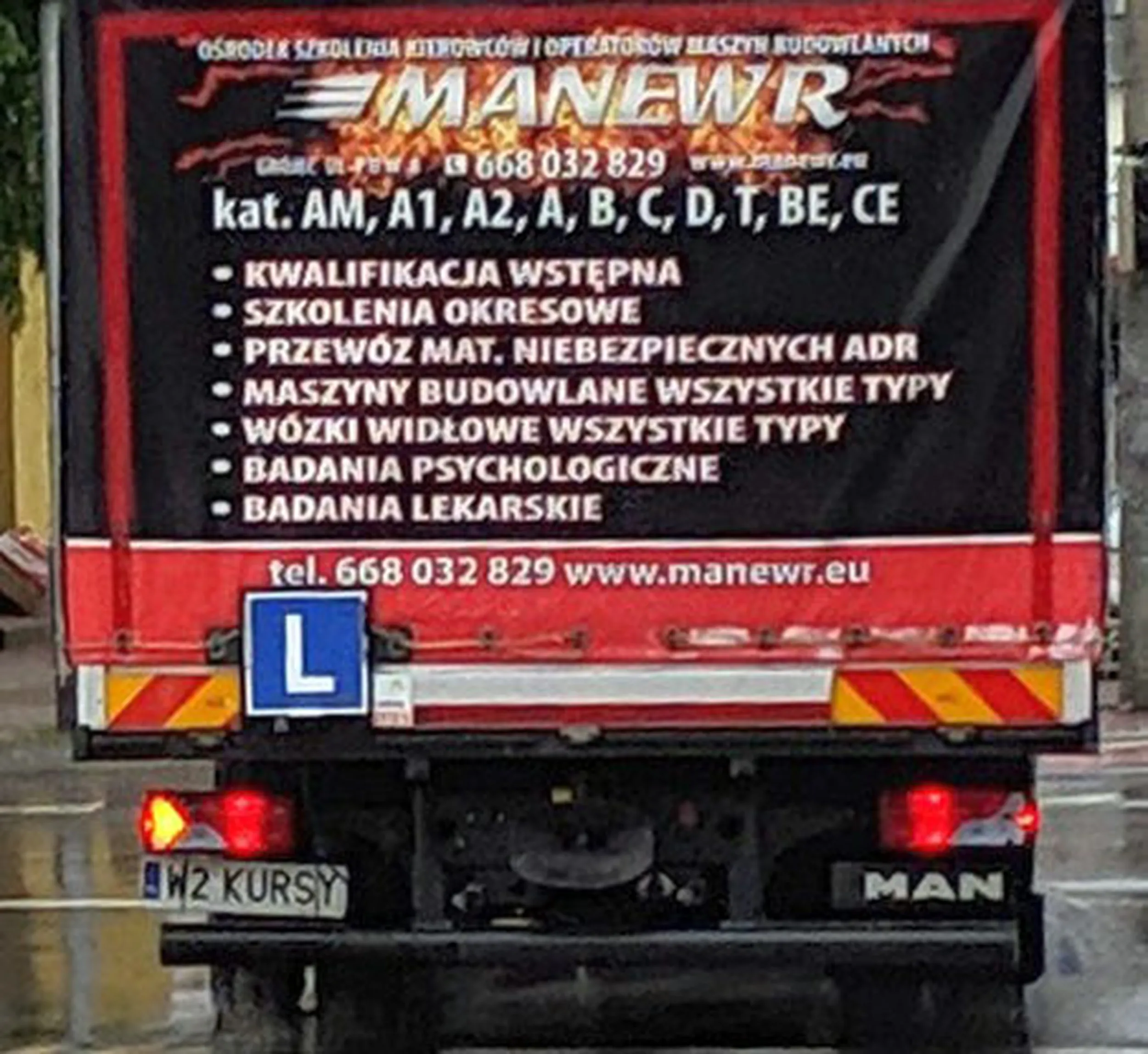 Fajny numer, blacha W2 KURSY