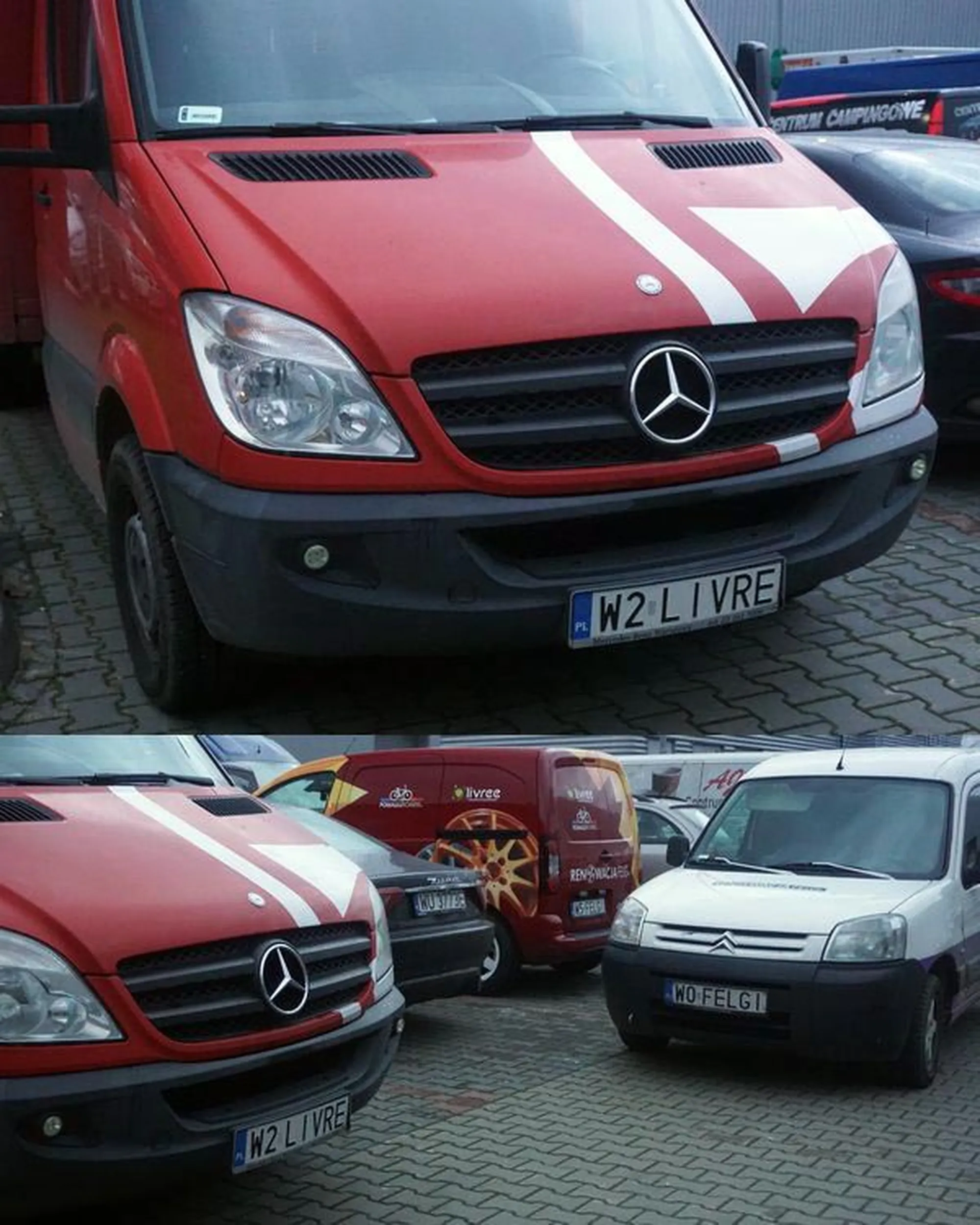 Fajny numer, blacha W2 LIVRE