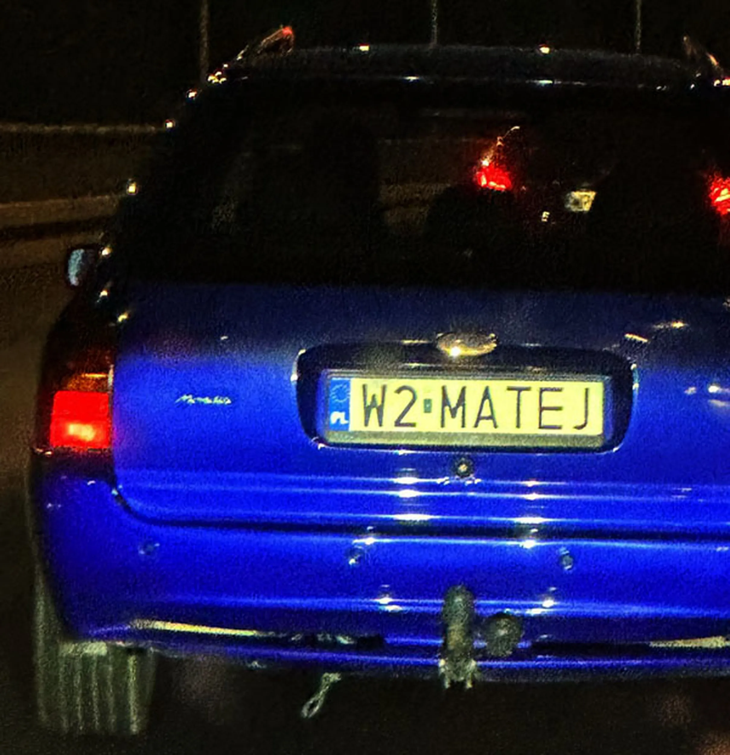 Fajny numer, blacha W2 MATEJ