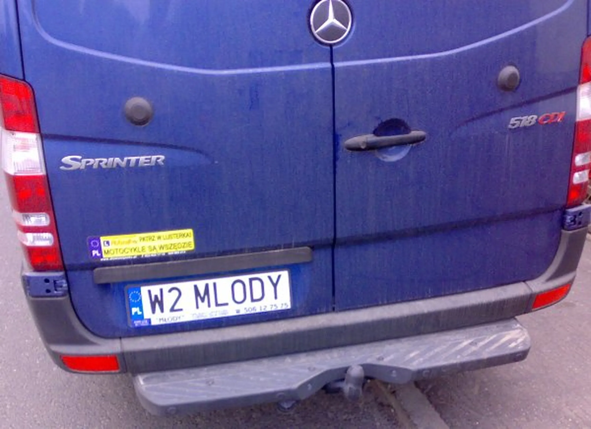 Fajny numer, blacha W2 MLODY