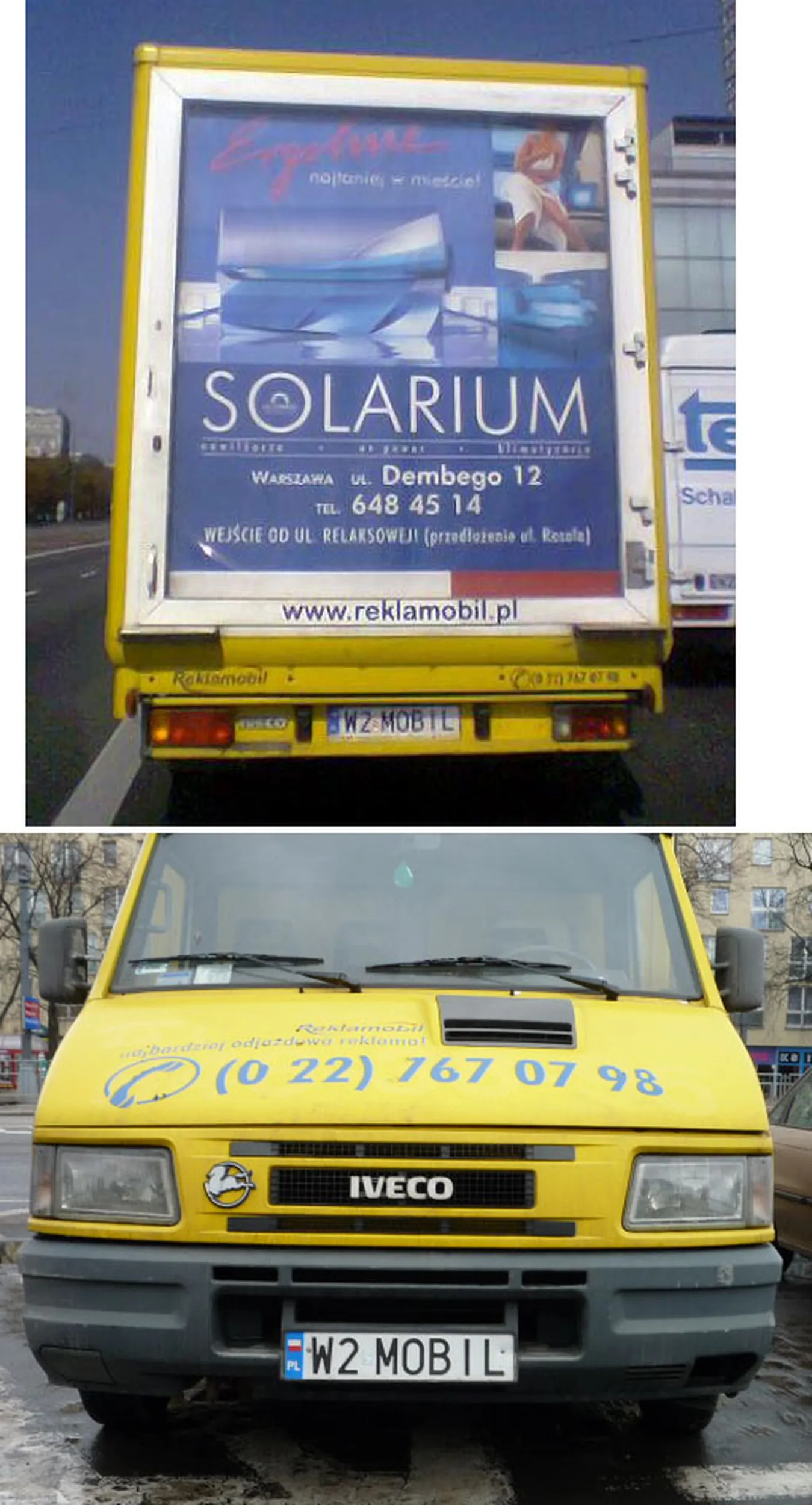 Fajny numer, blacha W2 MOBIL