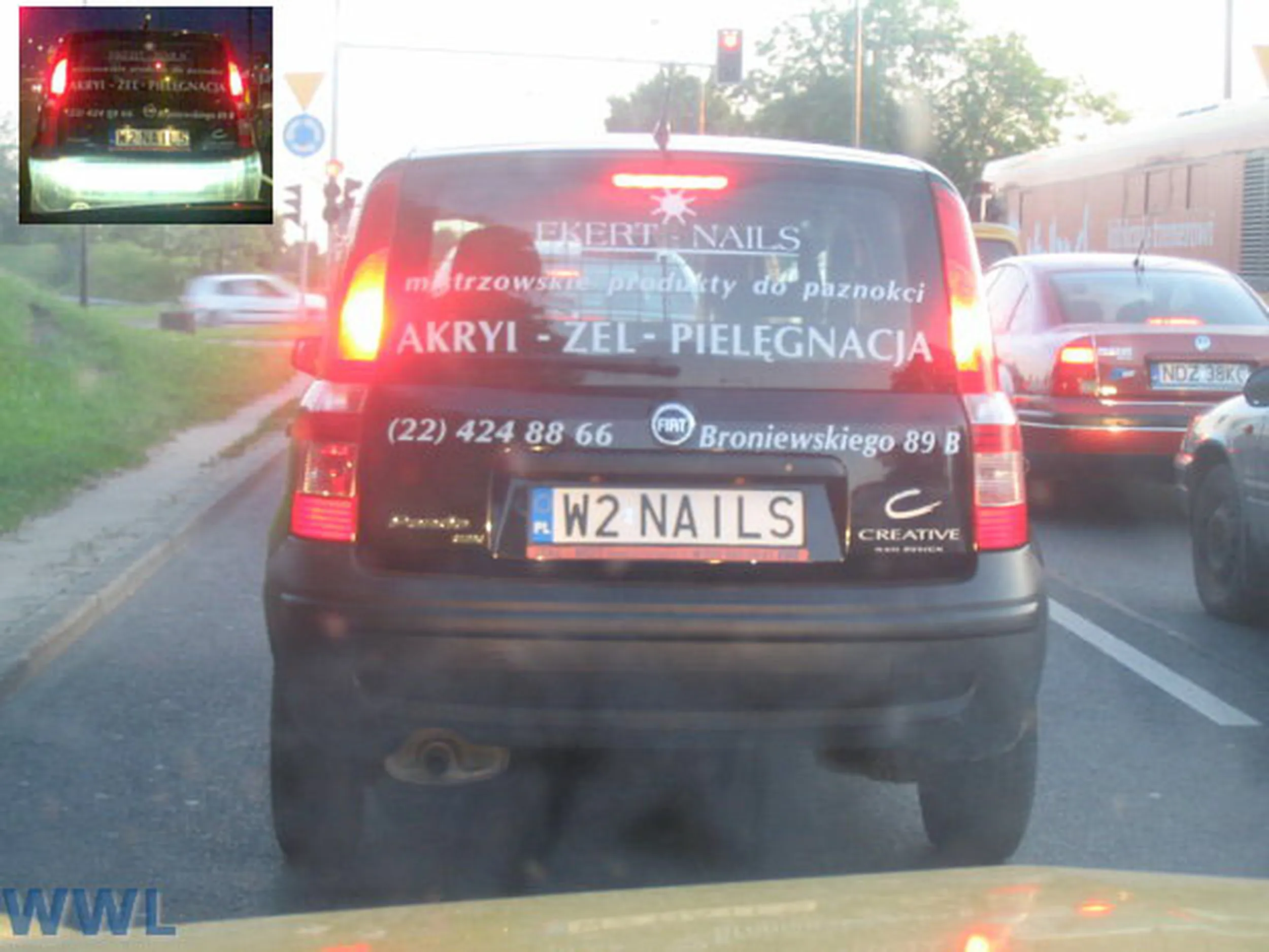 Fajny numer, blacha W2 NAILS