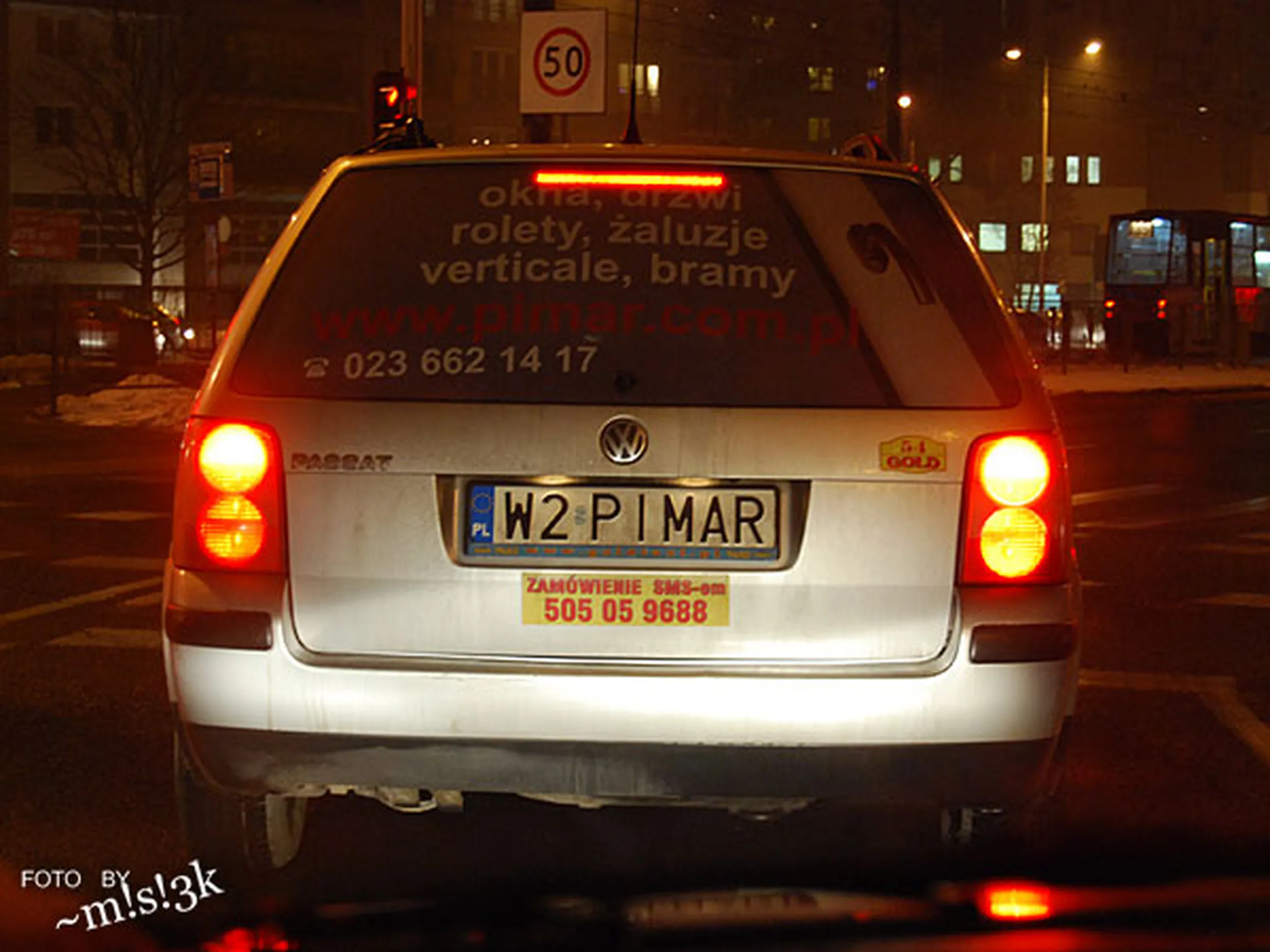 Fajny numer, blacha W2 PIMAR