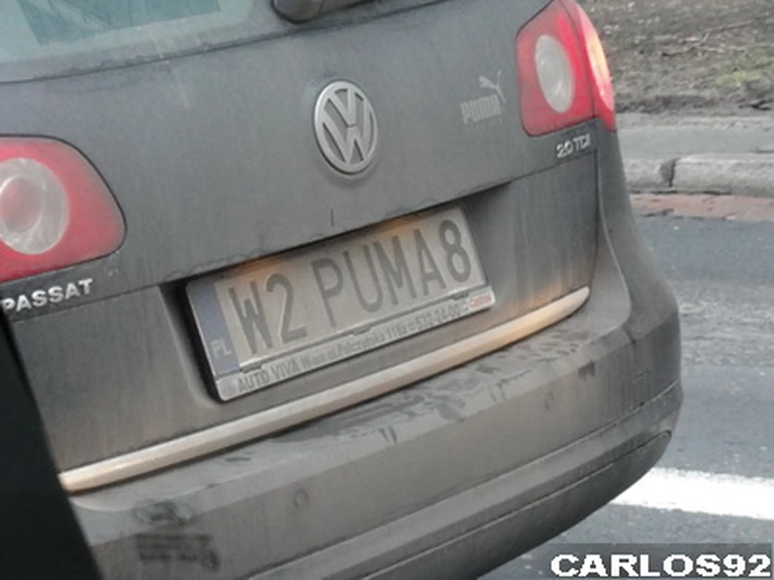 Fajny numer, blacha W2 PUMA8