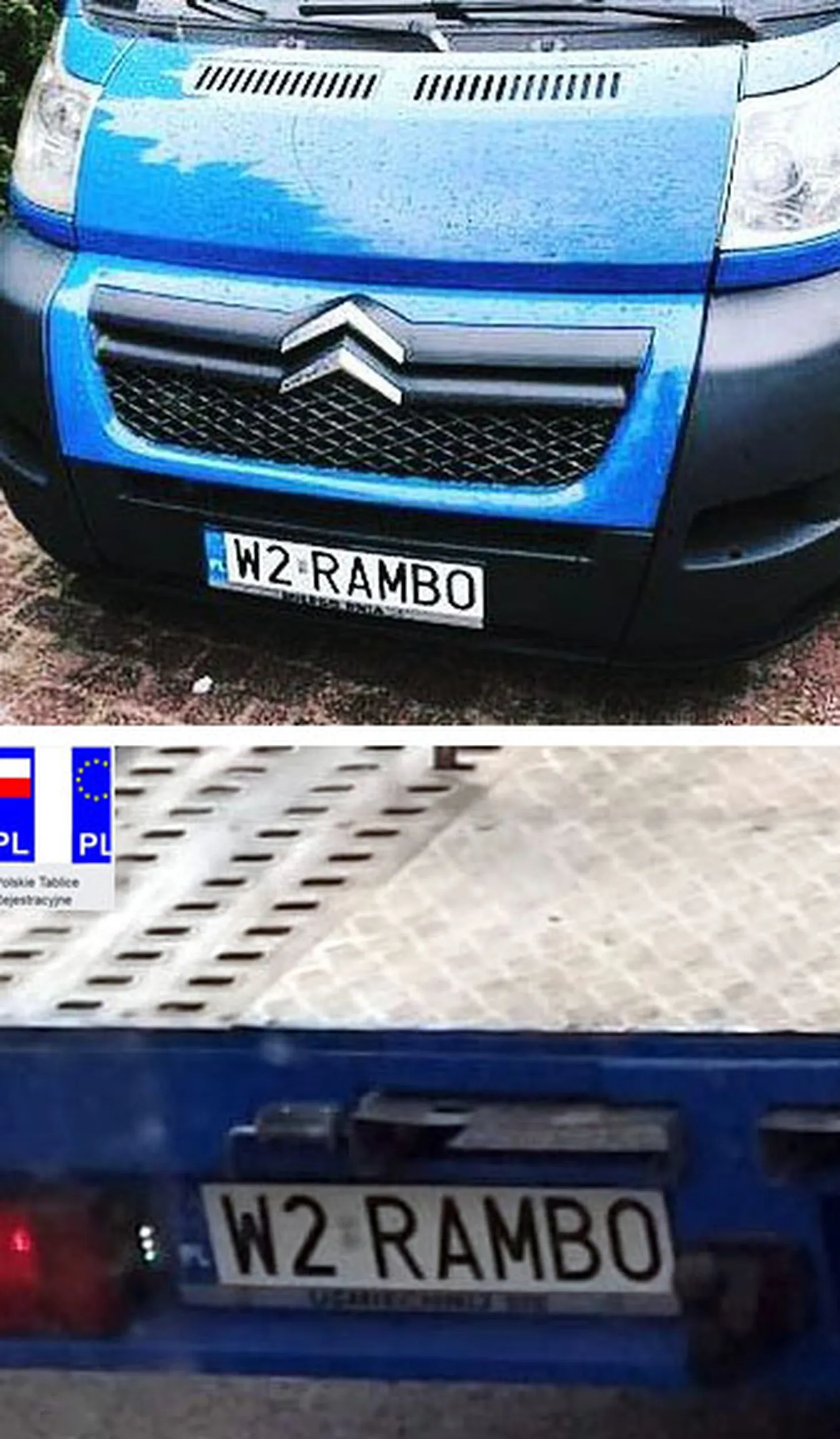 Fajny numer, blacha W2 RAMBO