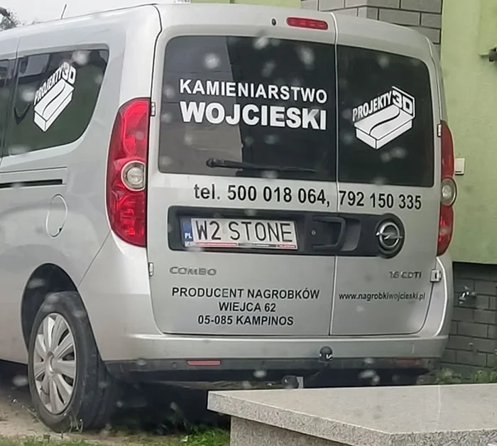 Fajny numer, blacha W2 STONE