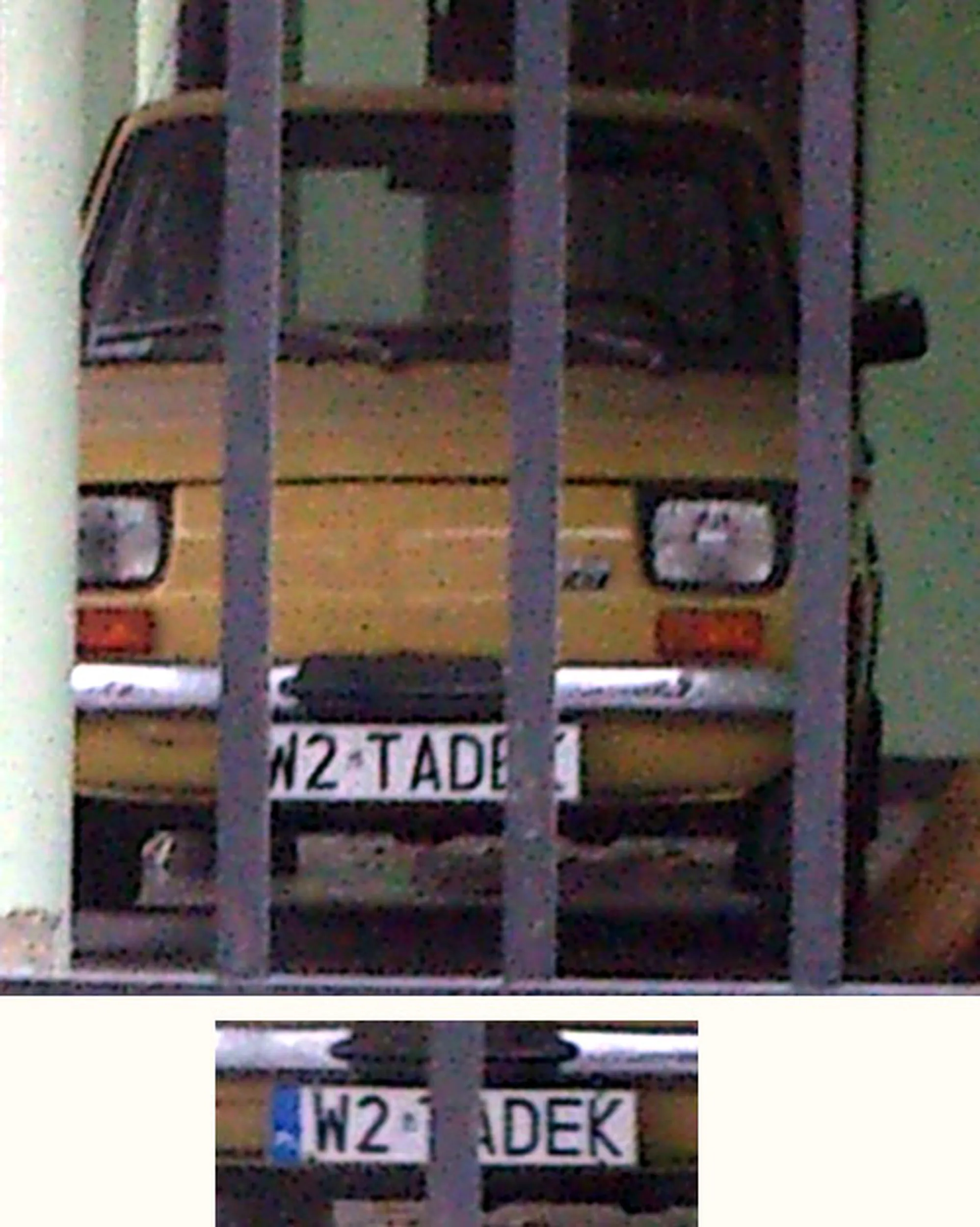 Fajny numer, blacha W2 TADEK