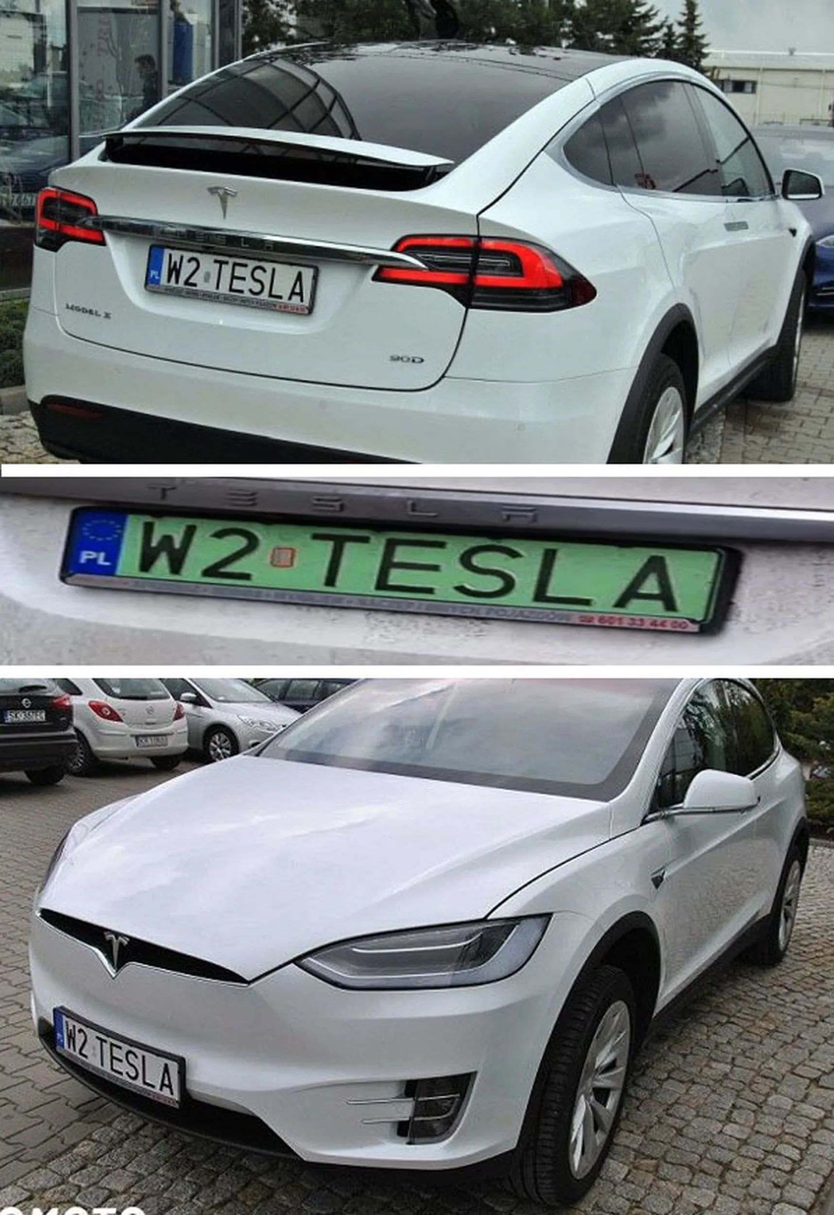 Fajny numer, blacha W2 TESLA