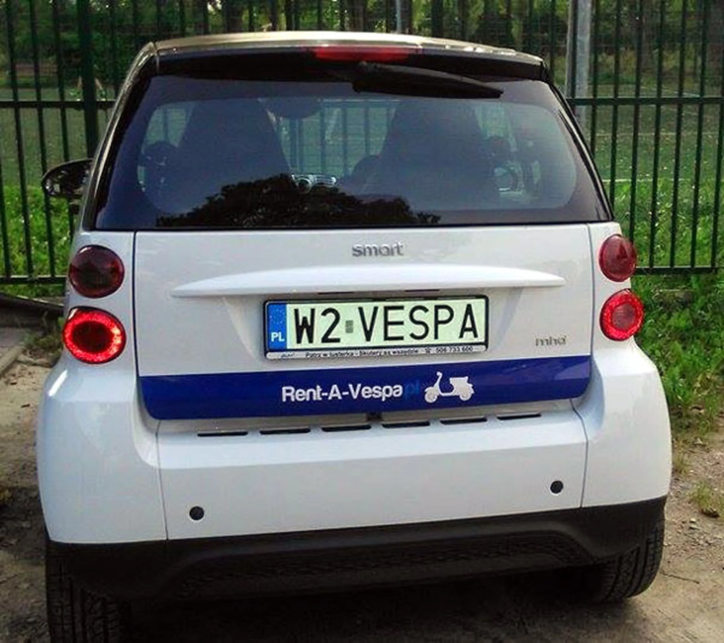 Fajny numer, blacha W2 VESPA