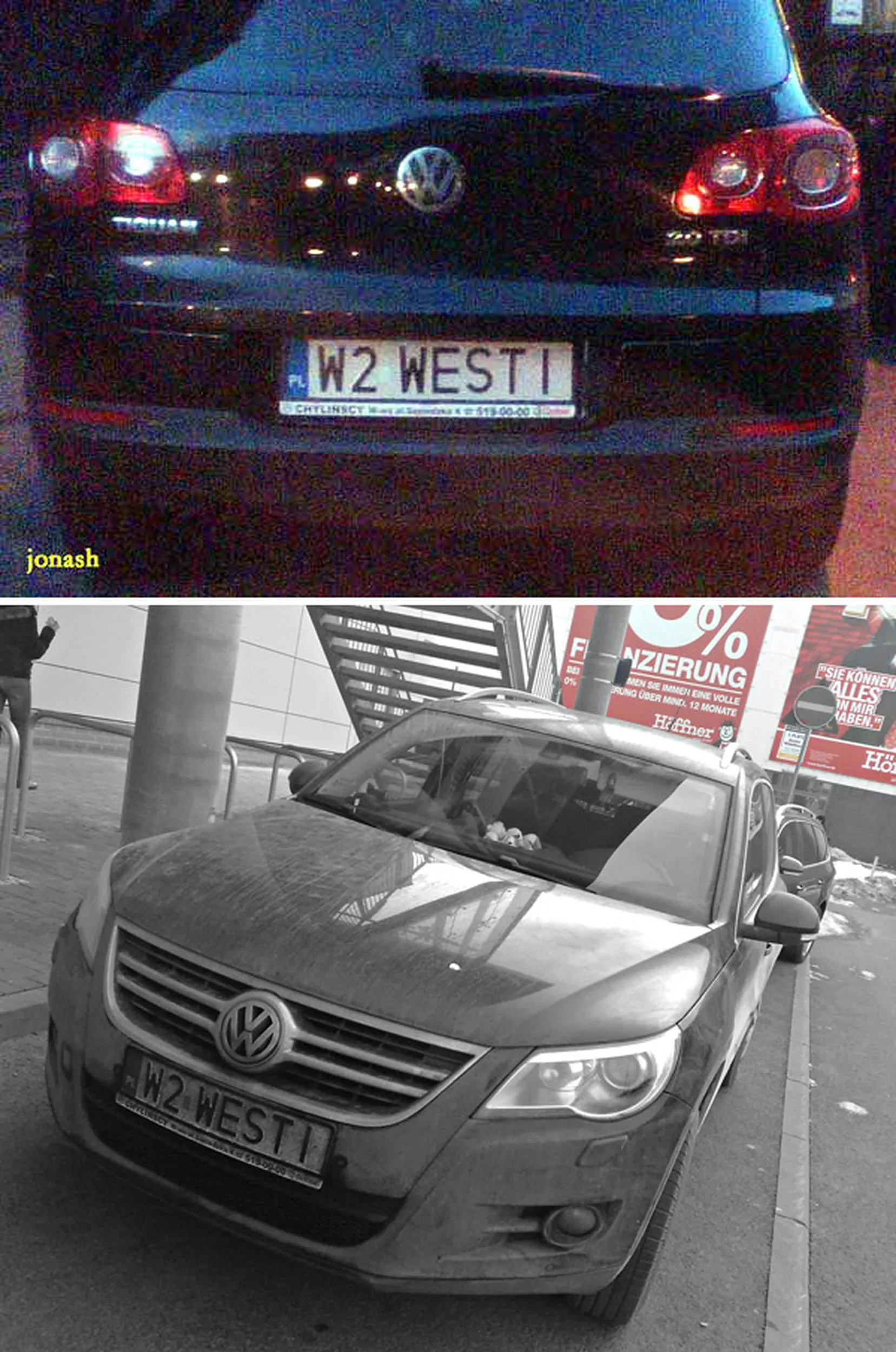 Fajny numer, blacha W2 WESTI