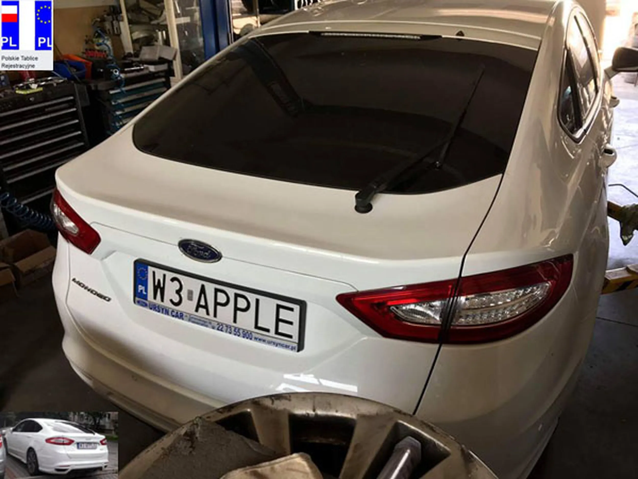 Fajny numer, blacha W3 APPLE