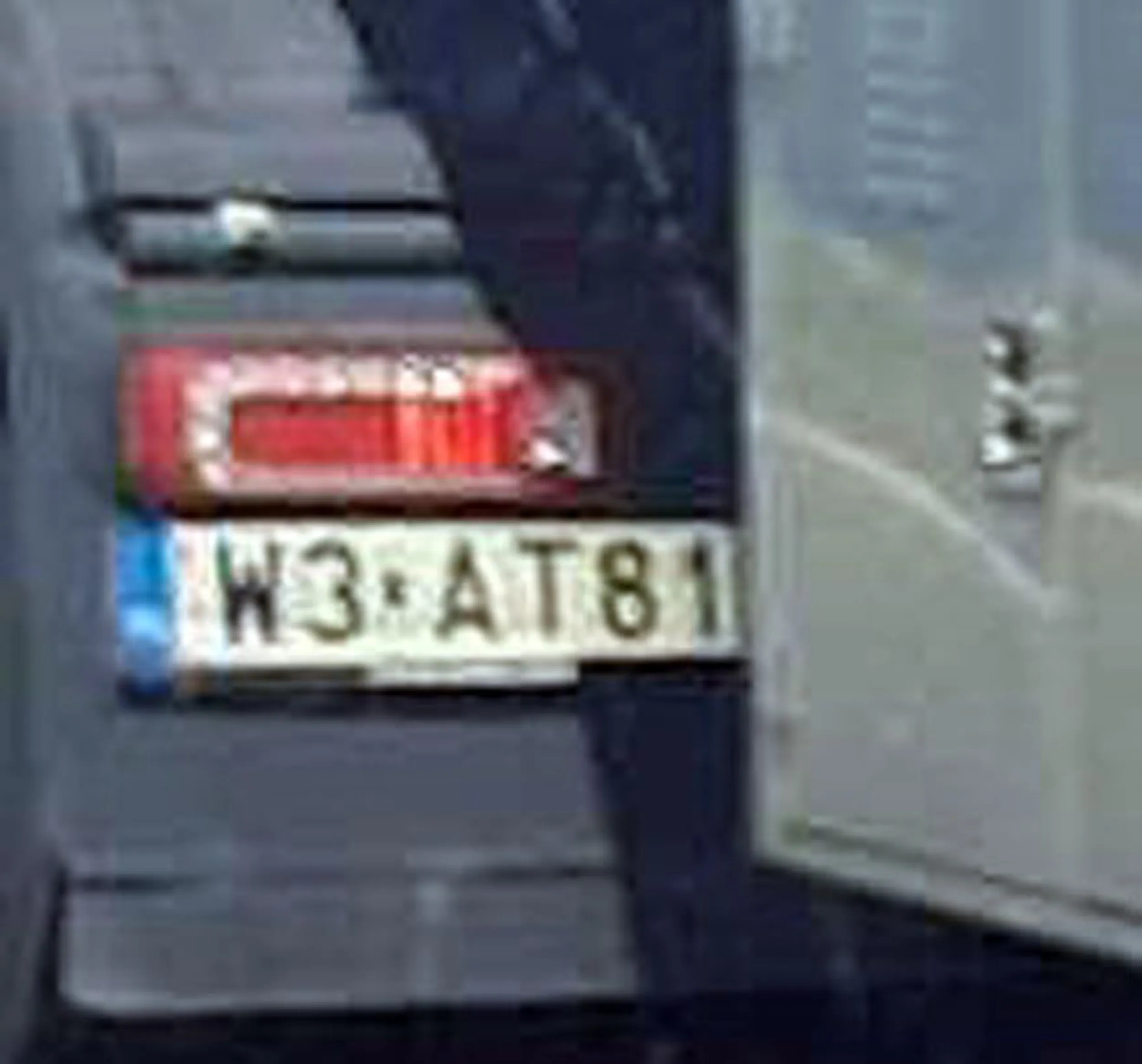 Fajny numer, blacha W3 AT81