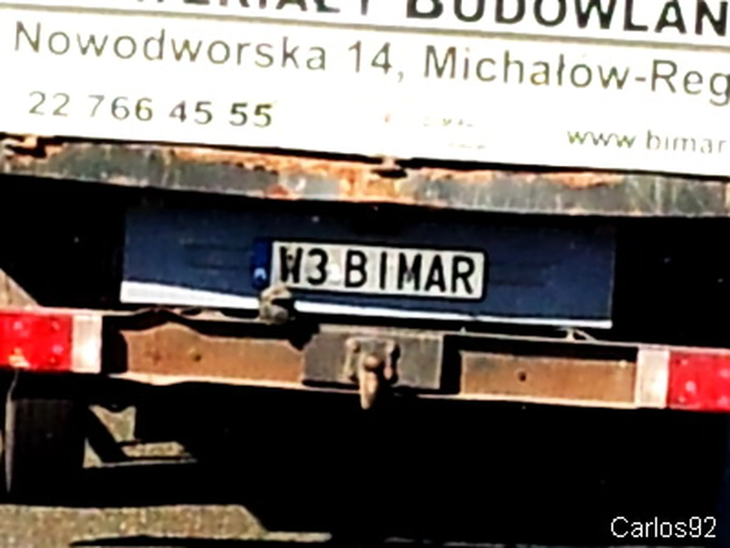 Fajny numer, blacha W3 BIMAR