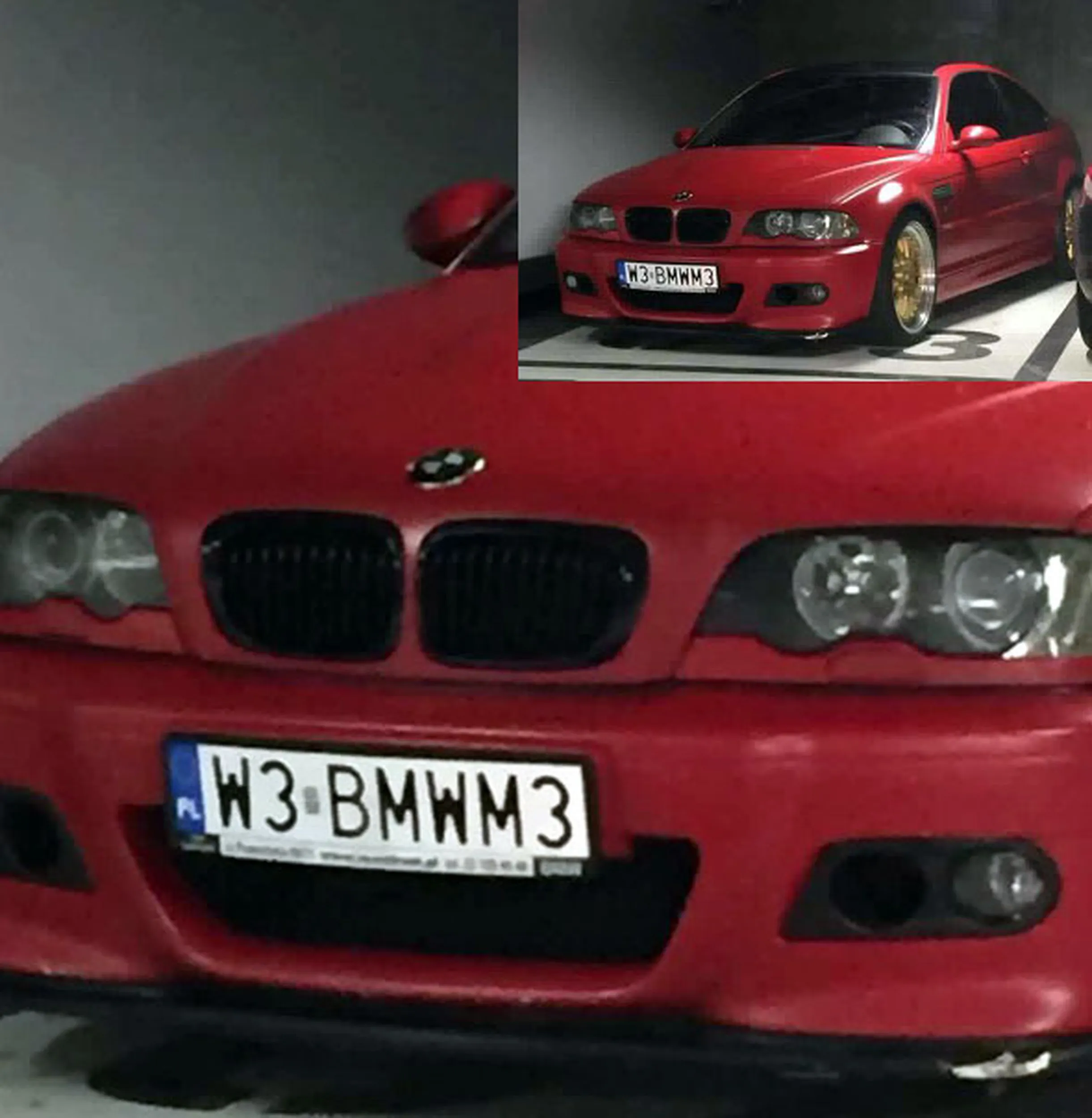 Fajny numer, blacha W3 BMWM3