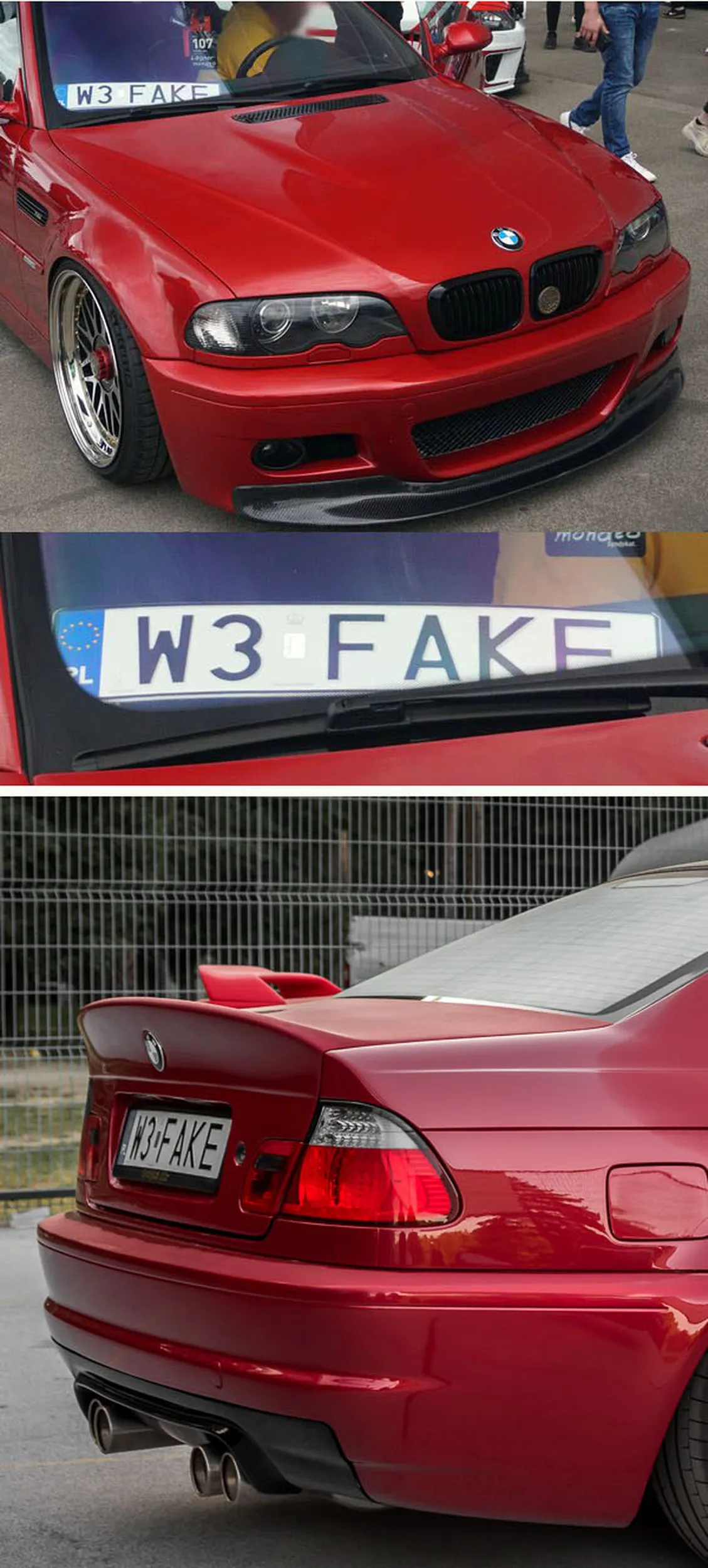 Fajny numer, blacha W3 FAKE