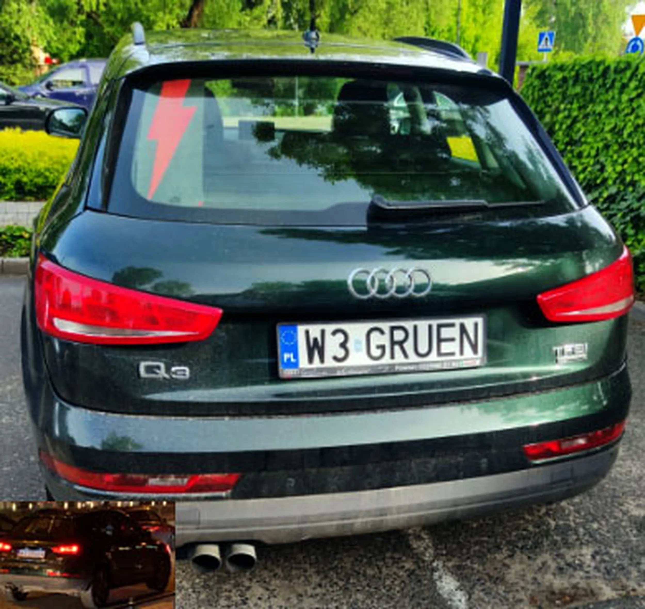 Fajny numer, blacha W3 GRUEN