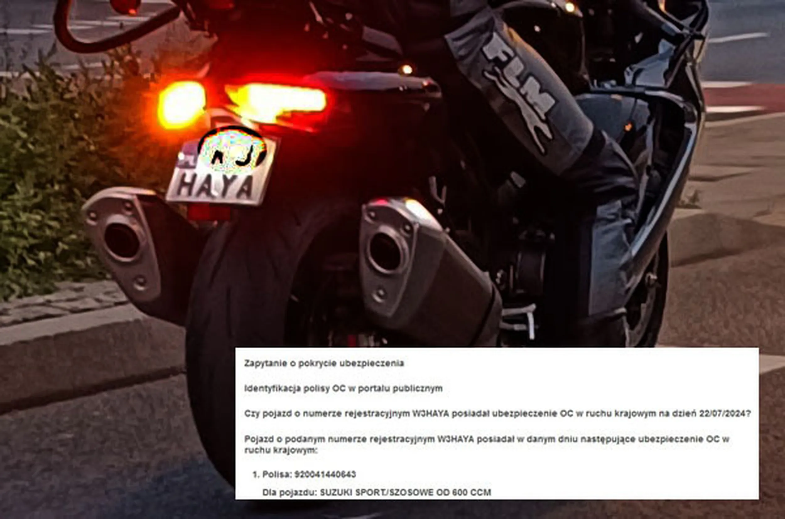 Fajny numer, blacha W3 HAYA