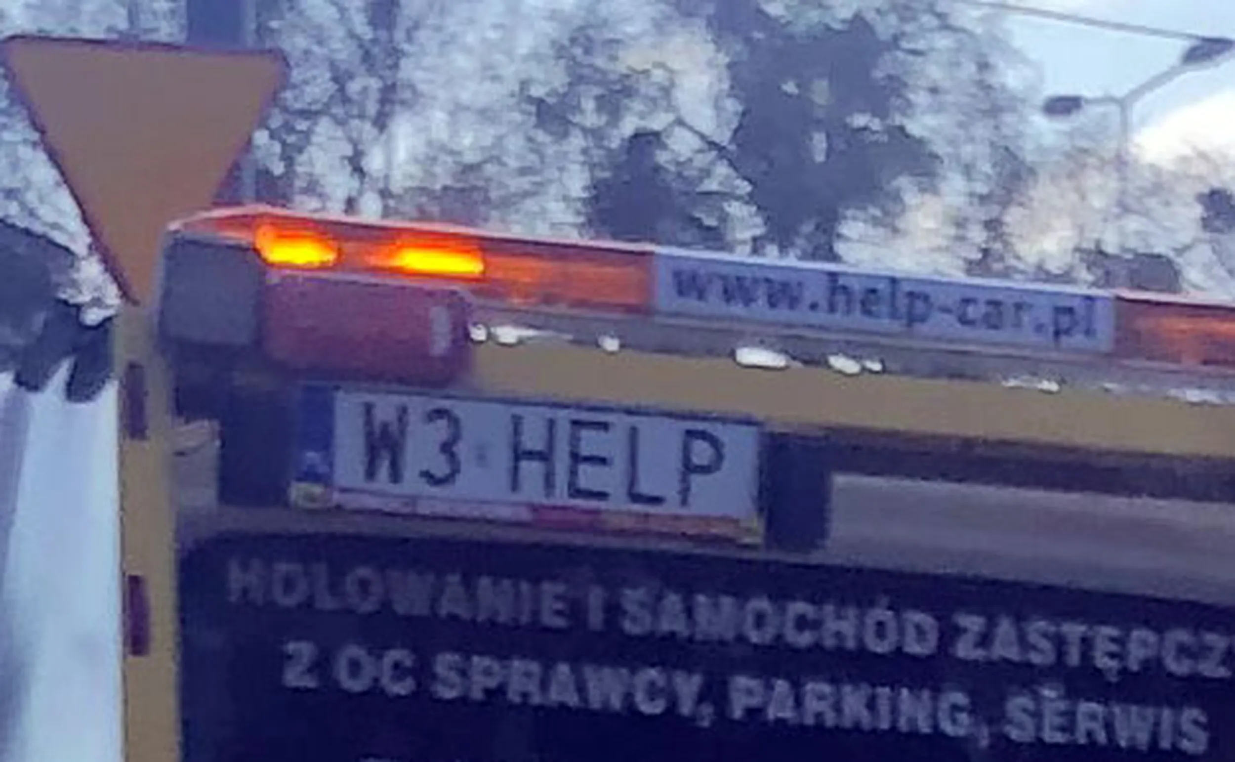 Fajny numer, blacha W3 HELP