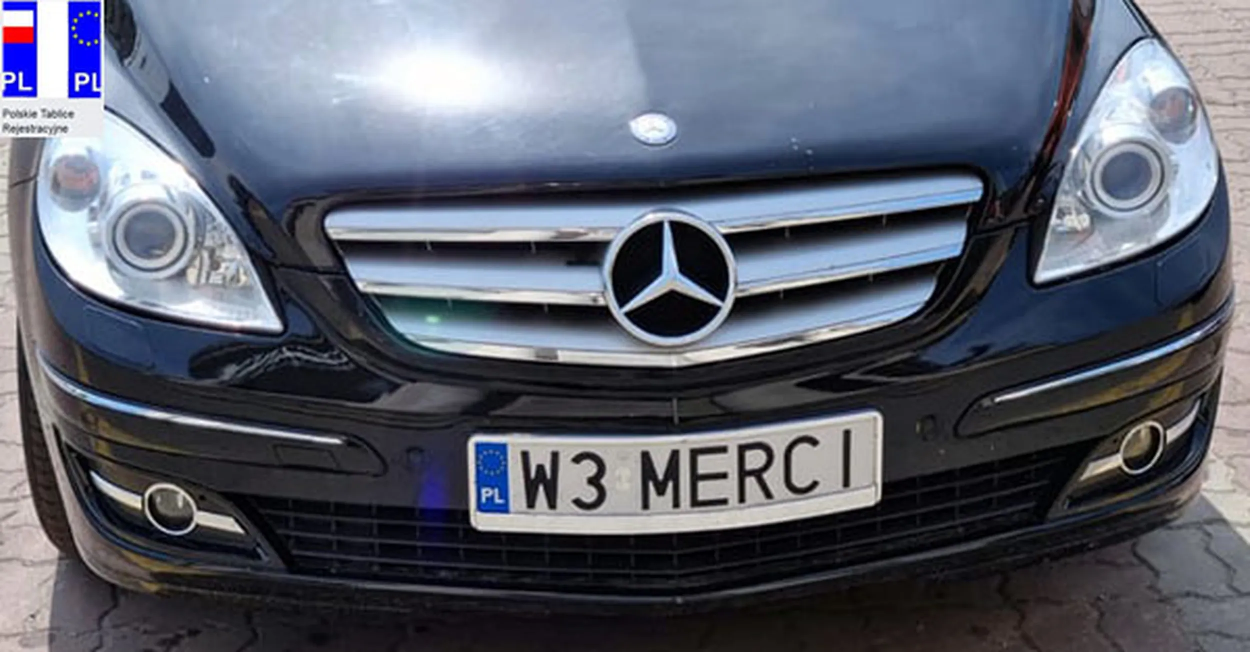 Fajny numer, blacha W3 MERCI