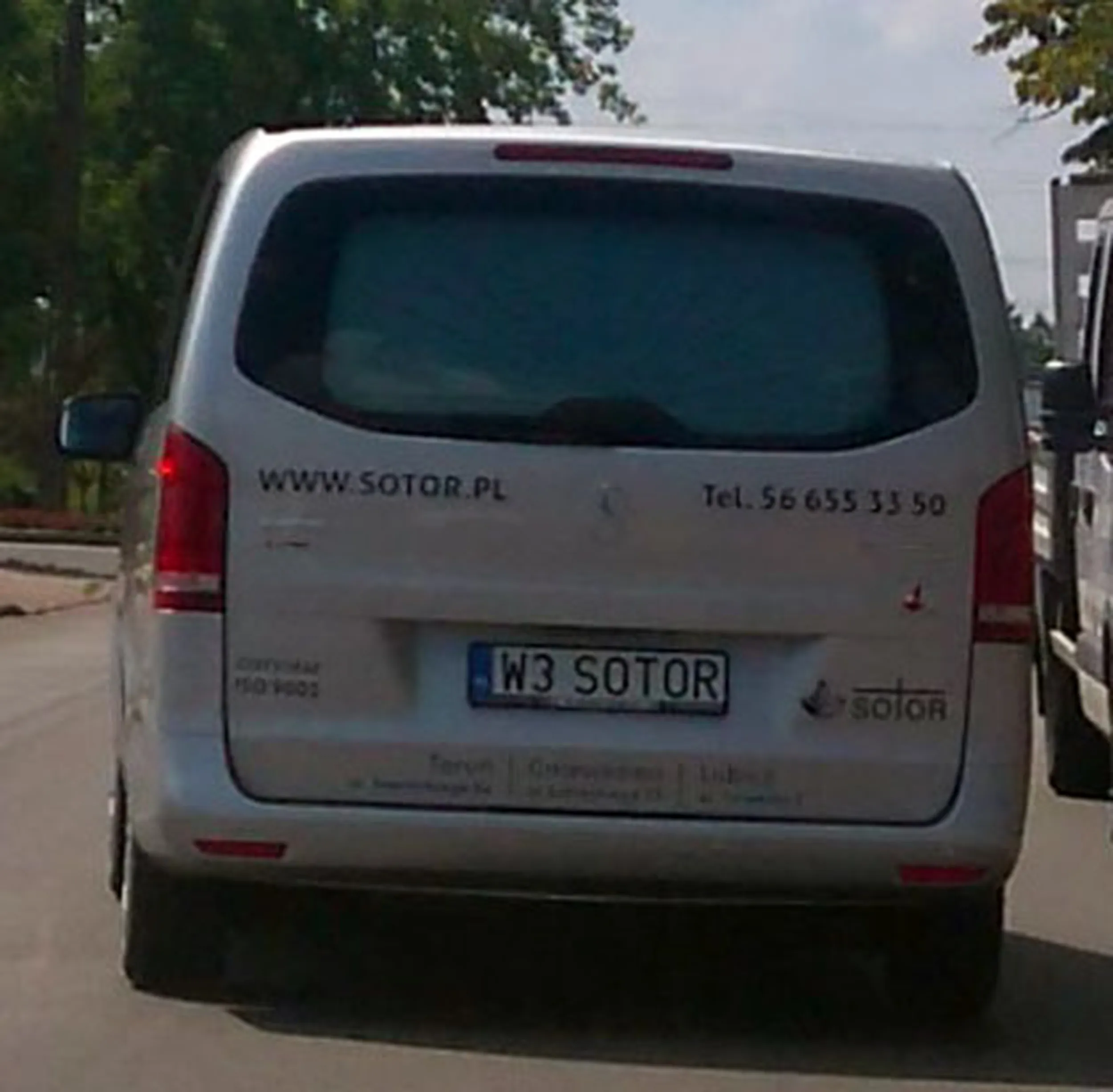 Fajny numer, blacha W3 SOTOR