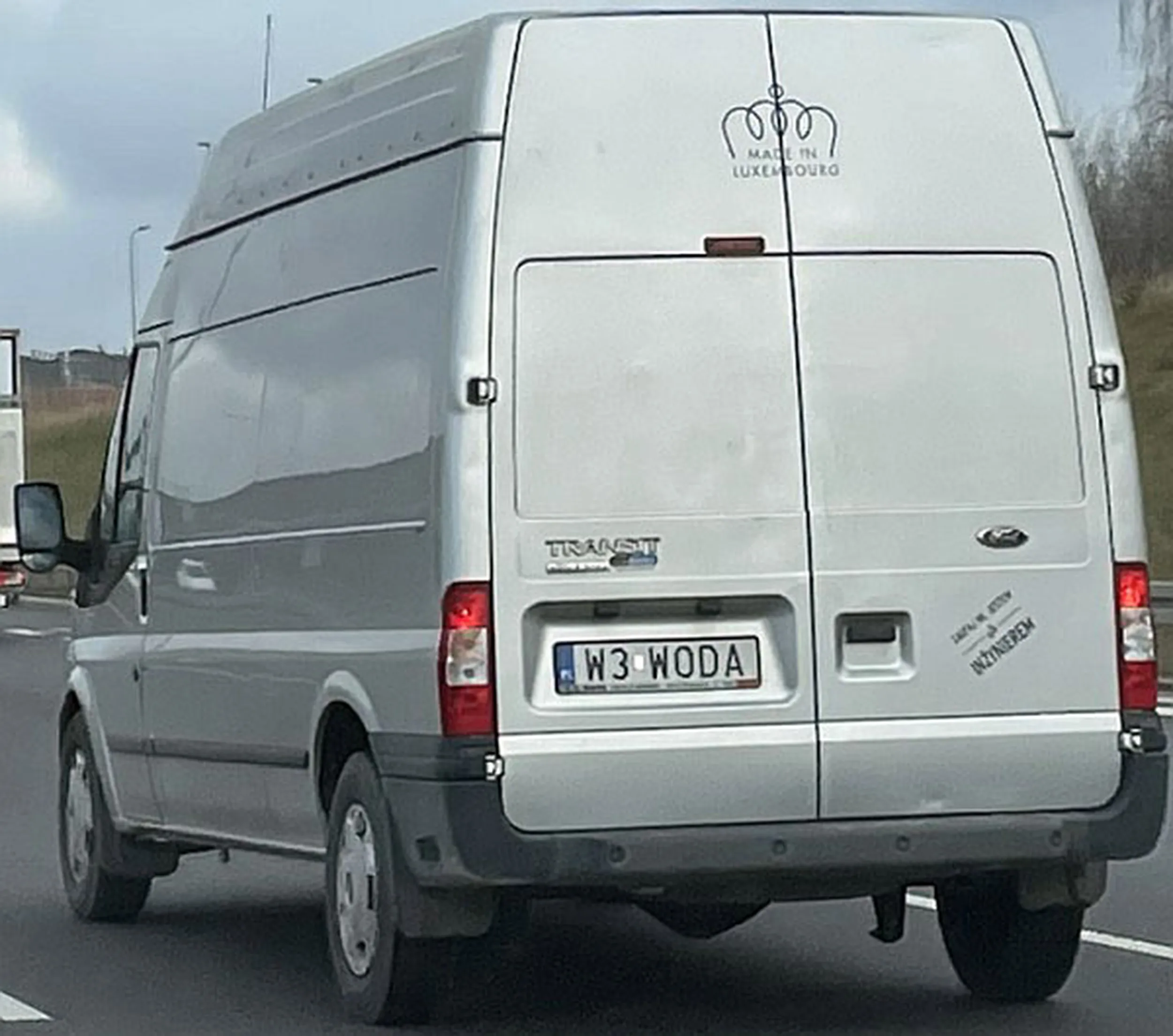 Fajny numer, blacha W3 WODA