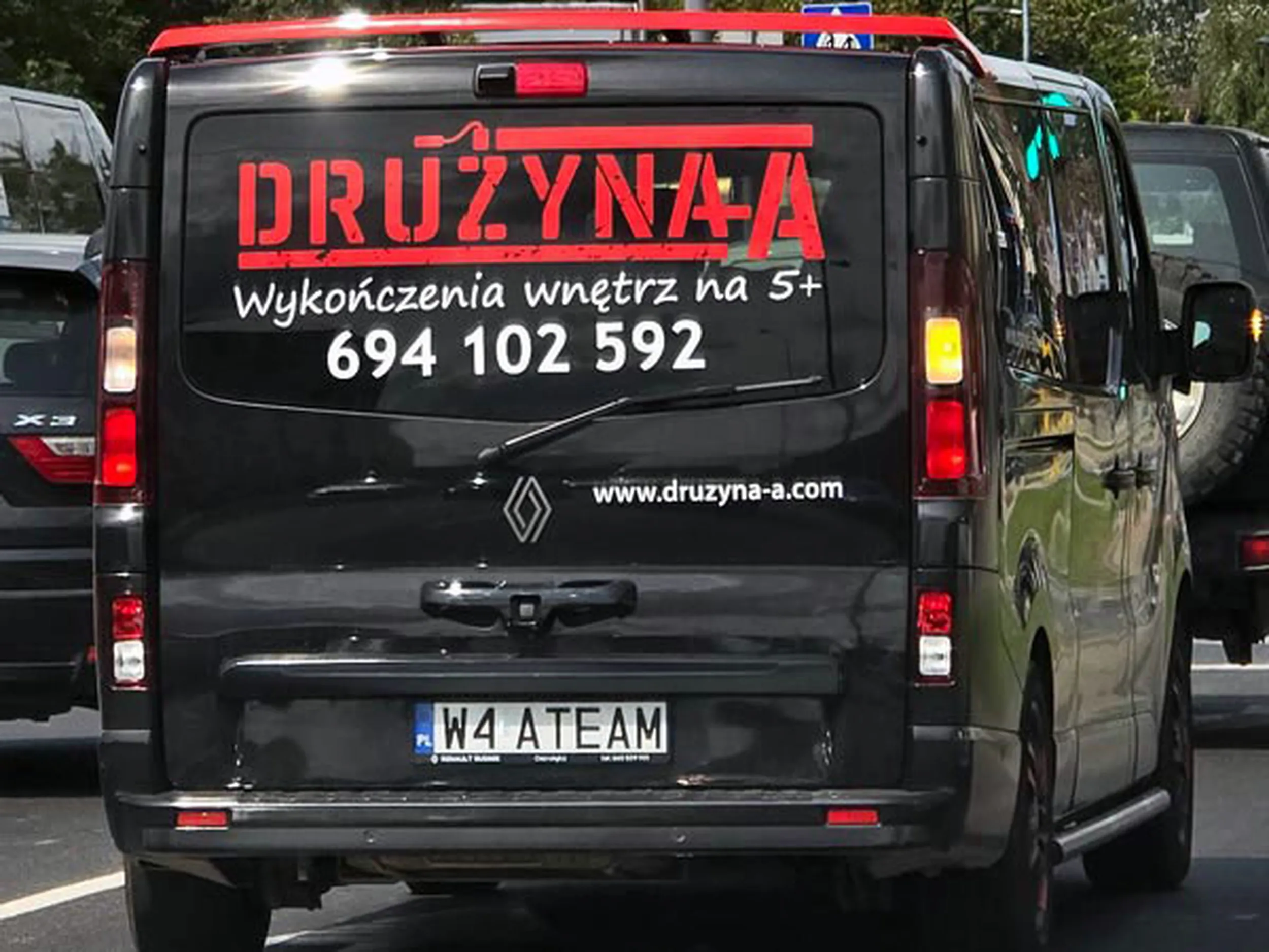 Fajny numer, blacha W4 ATEAM