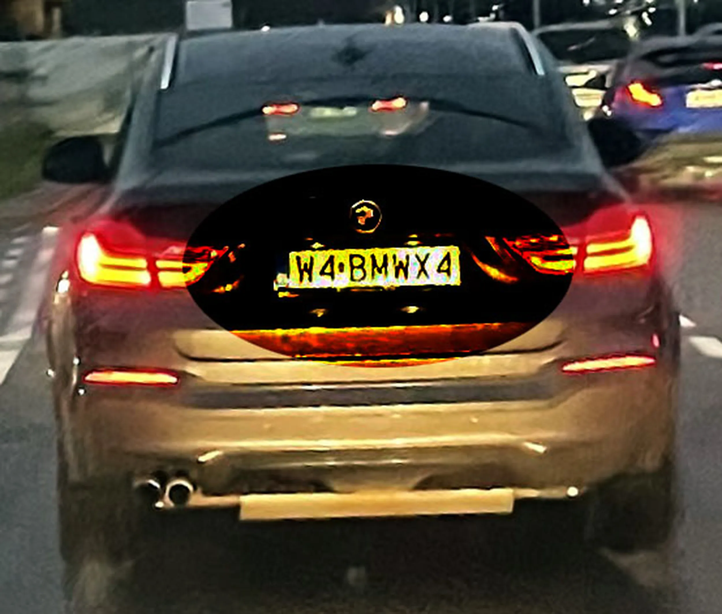 Fajny numer, blacha W4 BMWX4