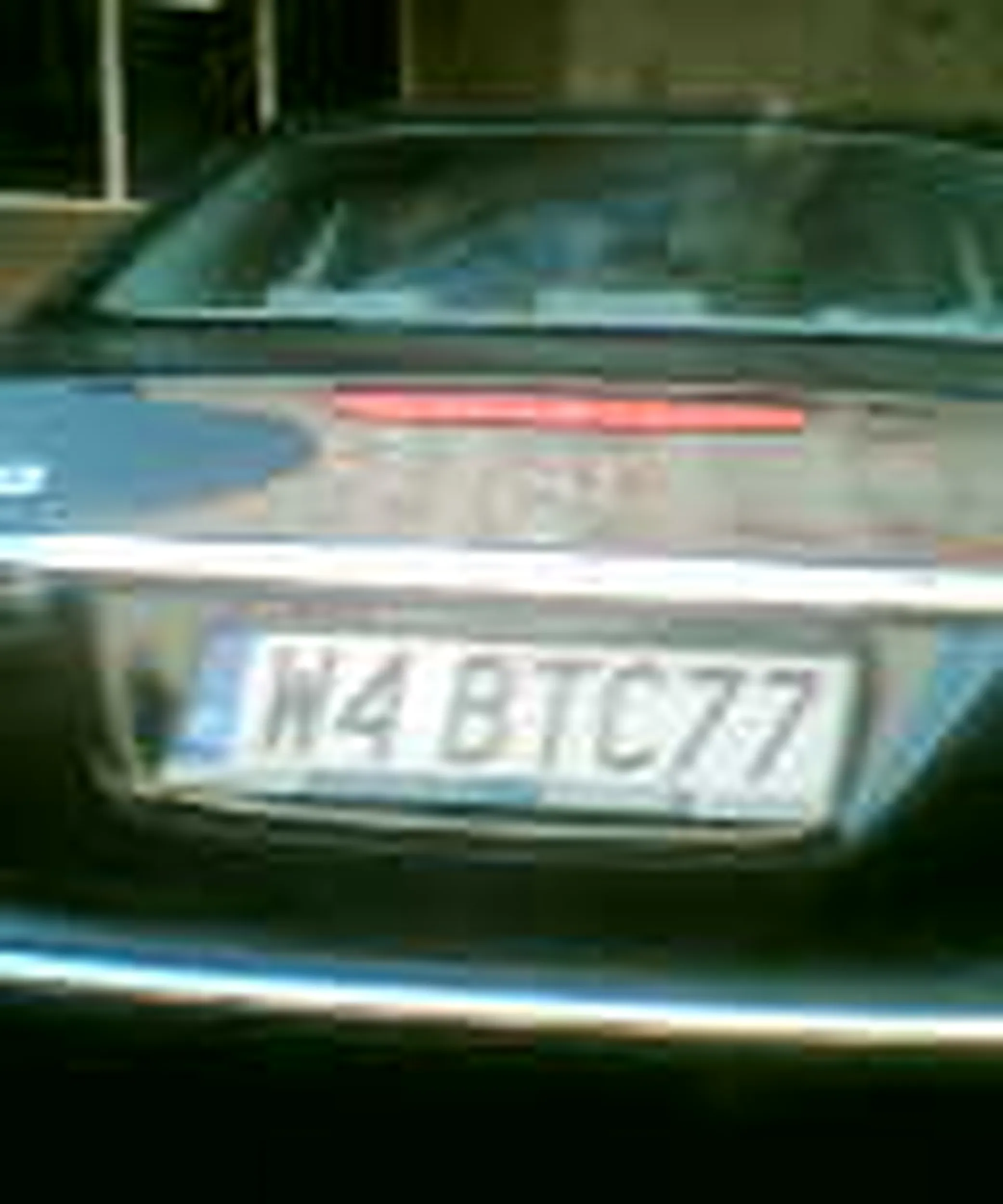 Fajny numer, blacha W4 BTC77