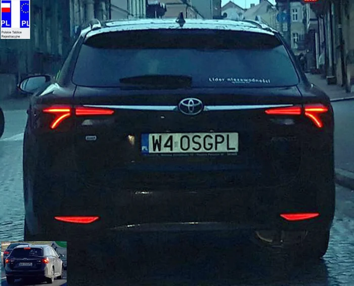 Fajny numer, blacha W4 OSGPL