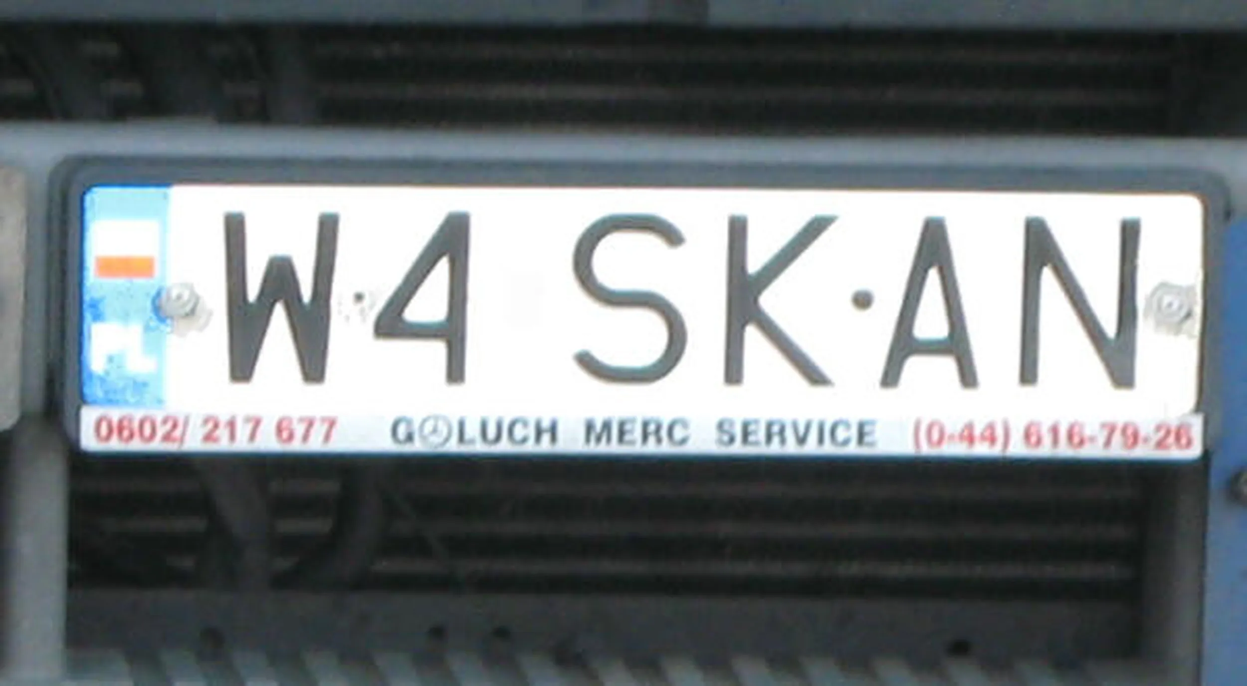 Fajny numer, blacha W4 SKAN