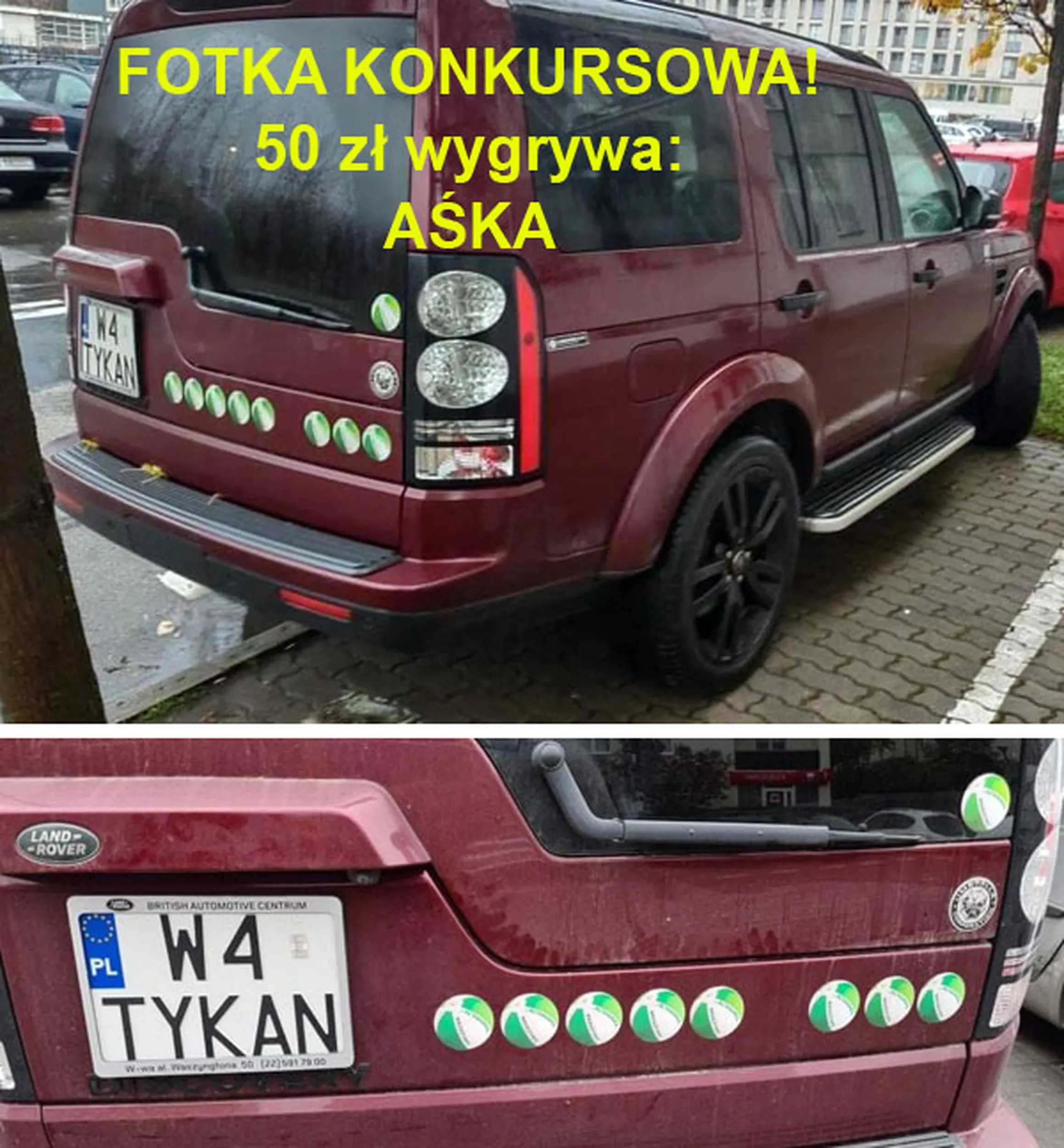 Fajny numer, blacha W4 TYKAN