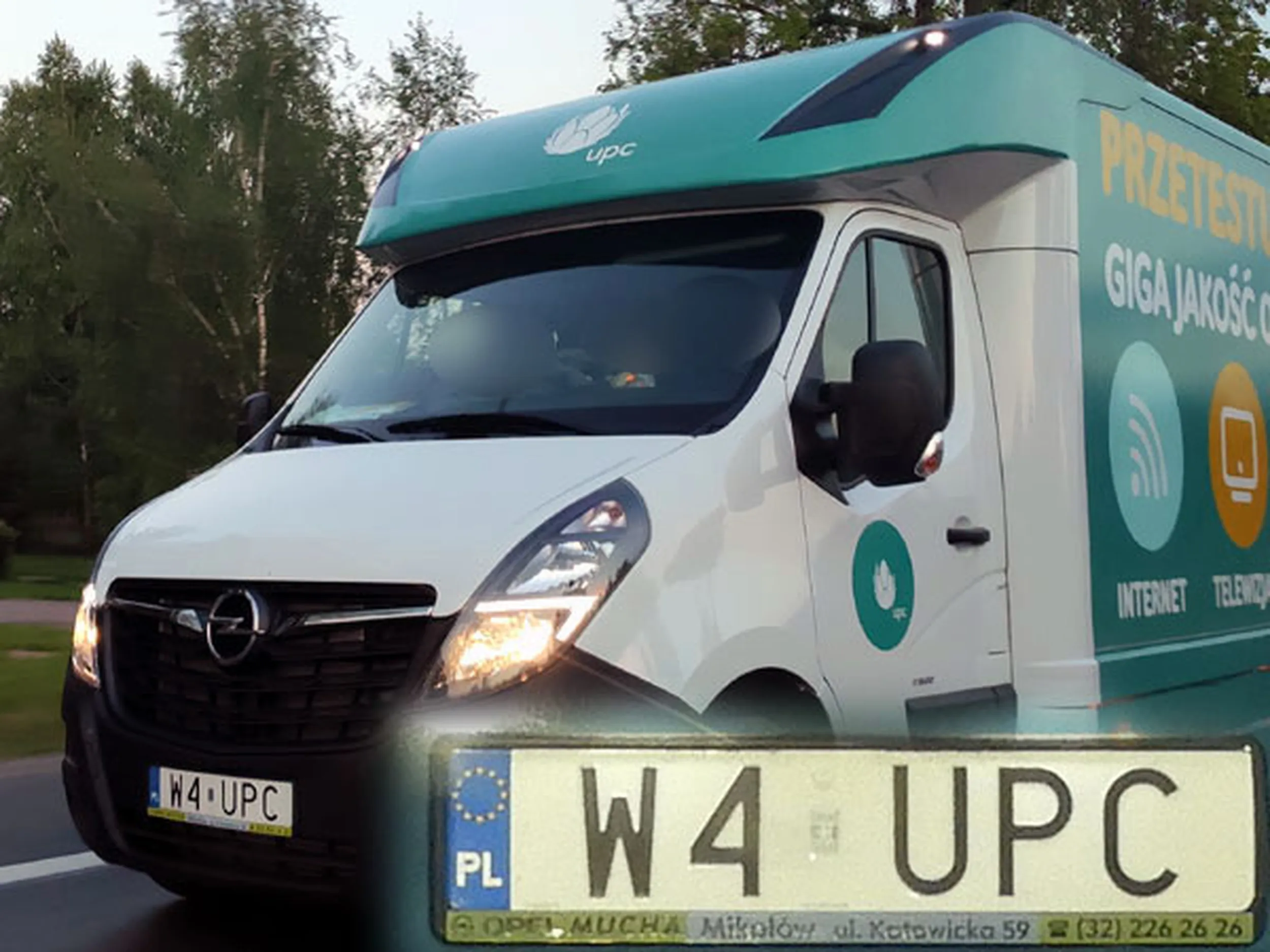 Fajny numer, blacha W4 UPC