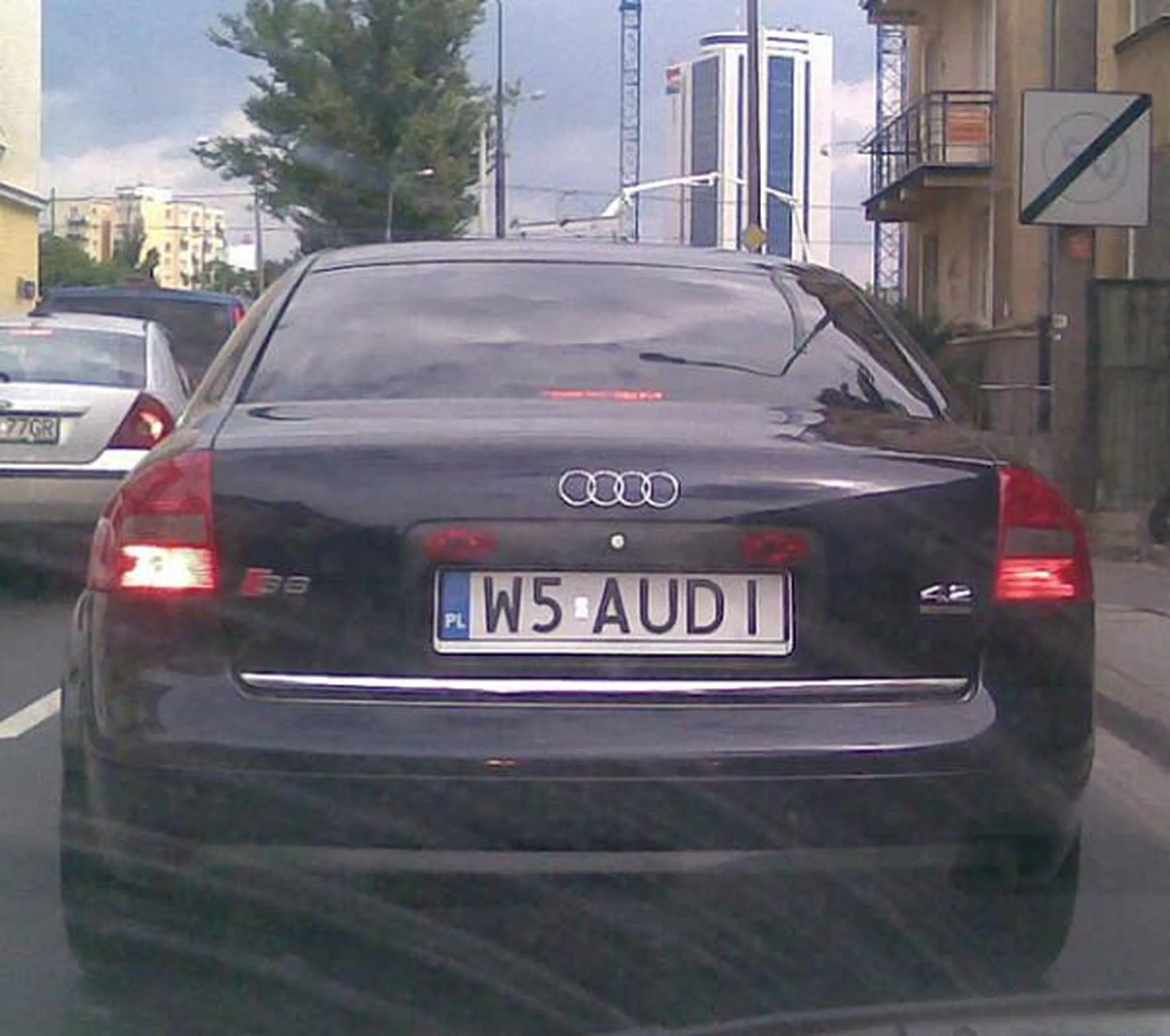 Fajny numer, blacha W5 AUDI