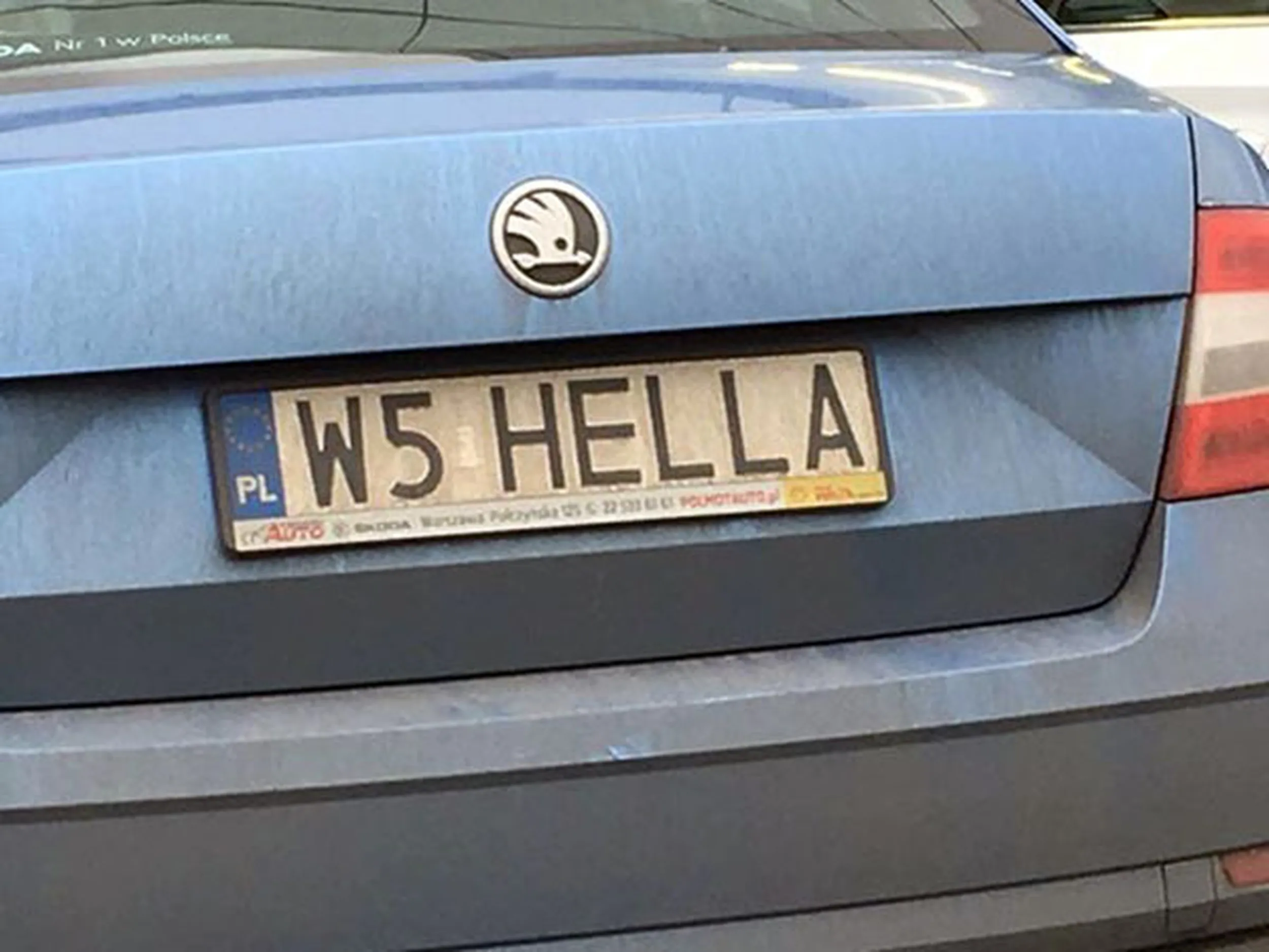 Fajny numer, blacha W5 HELLA