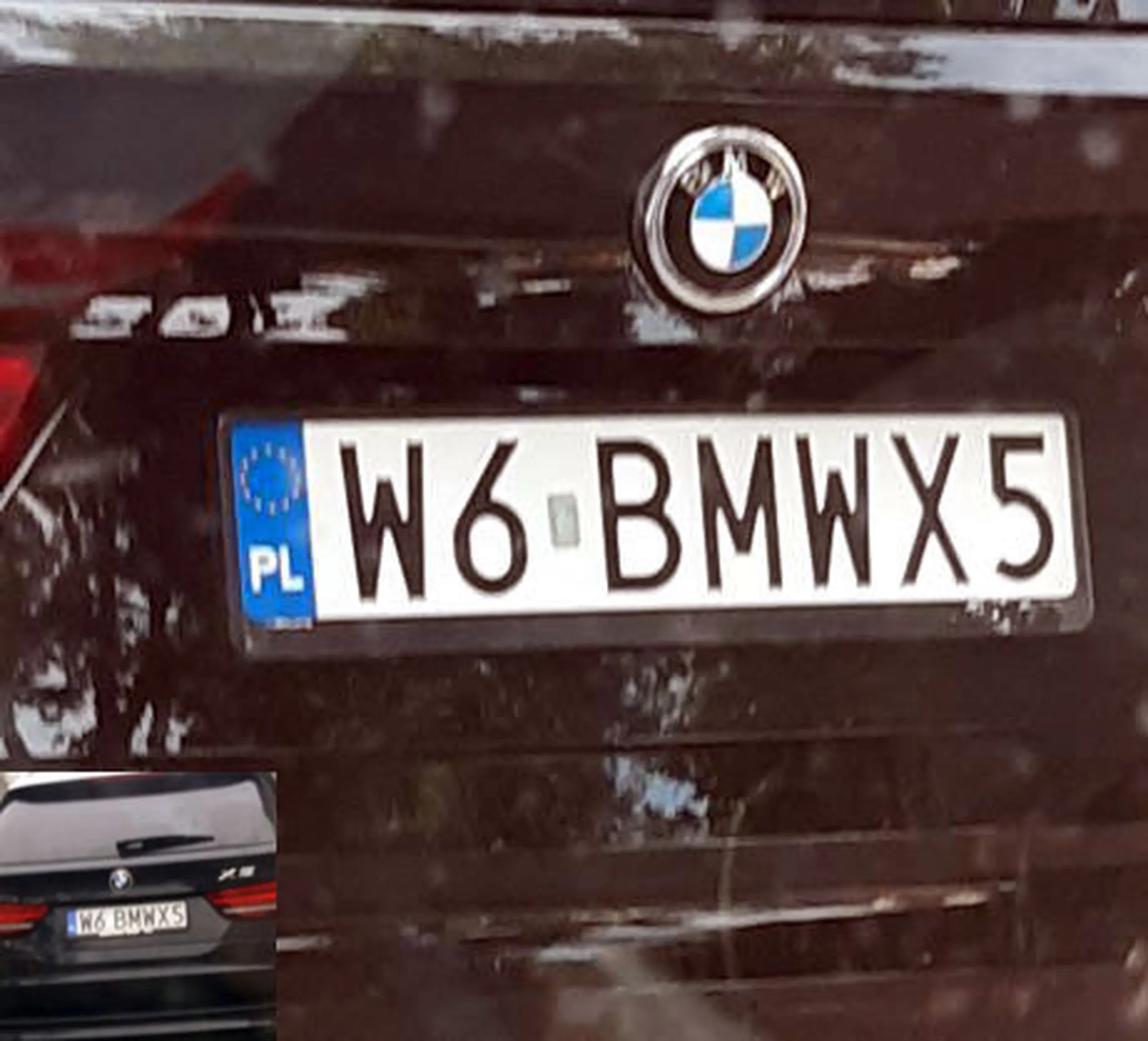 Fajny numer, blacha W6 BMWX5