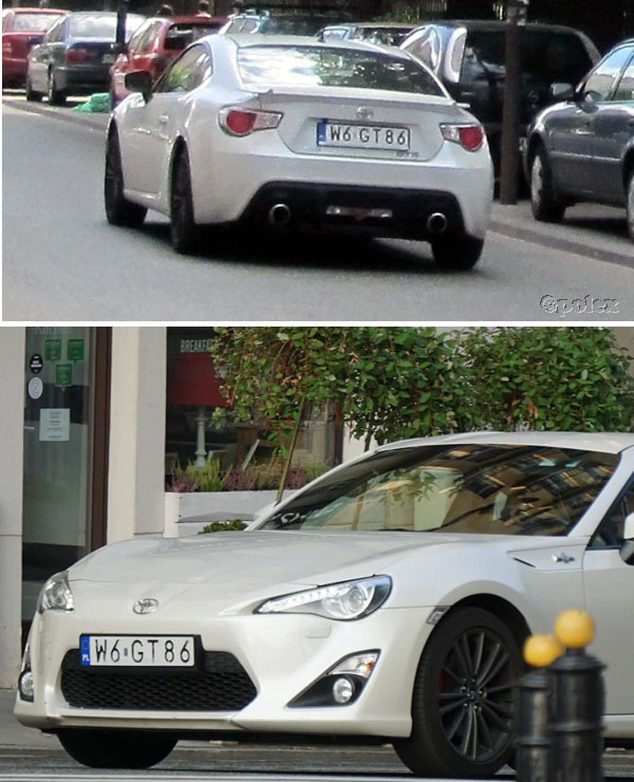 Fajny numer, blacha W6 GT86