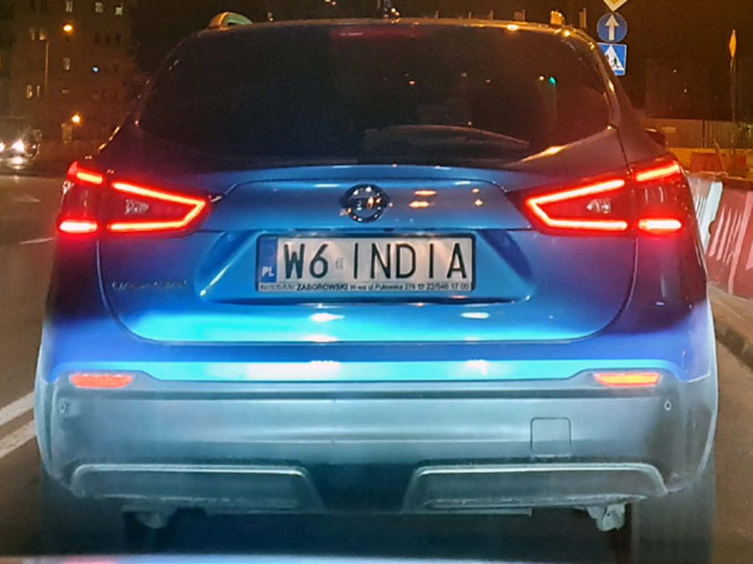 Fajny numer, blacha W6 INDIA