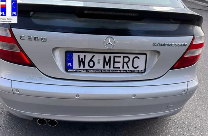 Fajny numer, blacha W6 MERC