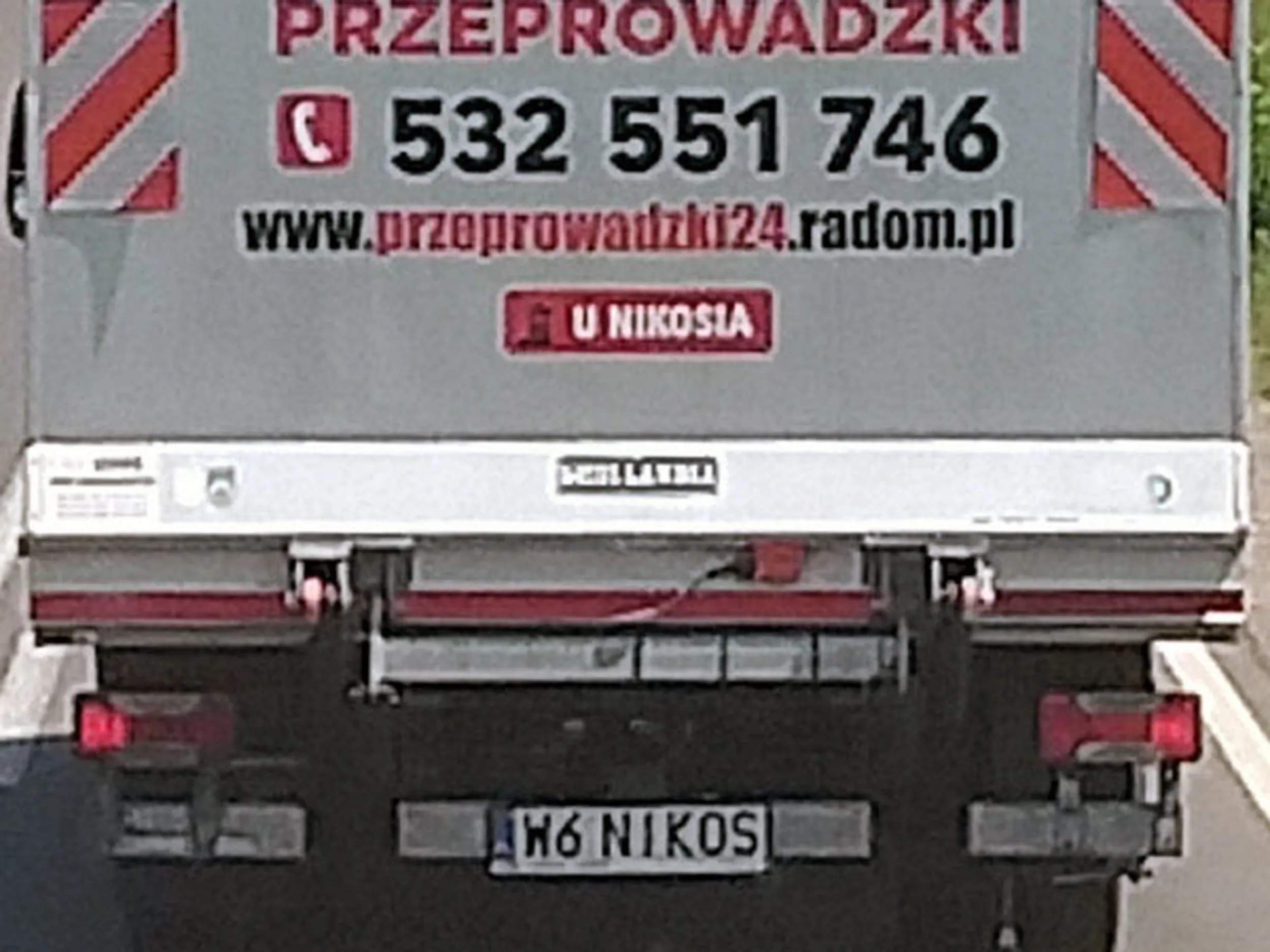 Fajny numer, blacha W6 NIKOS