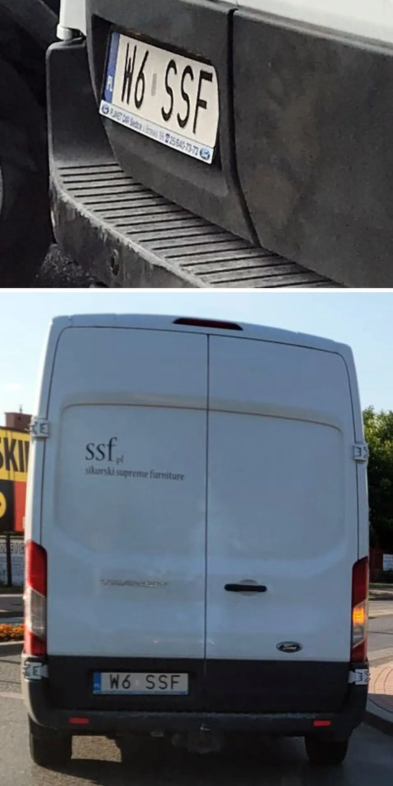 Fajny numer, blacha W6 SSF