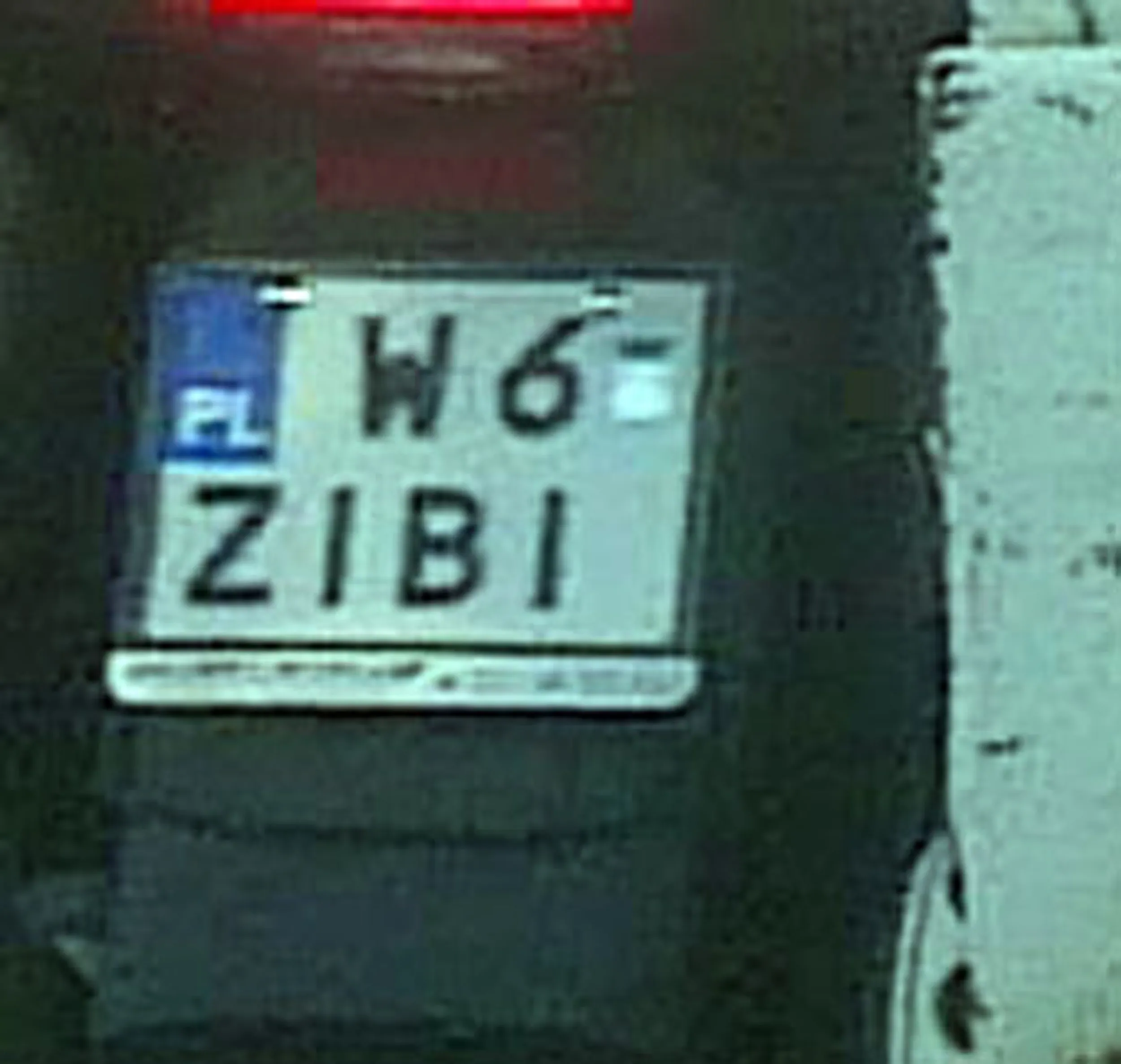 Fajny numer, blacha W6 ZIBI