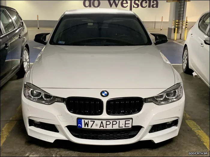 Fajny numer, blacha W7 APPLE