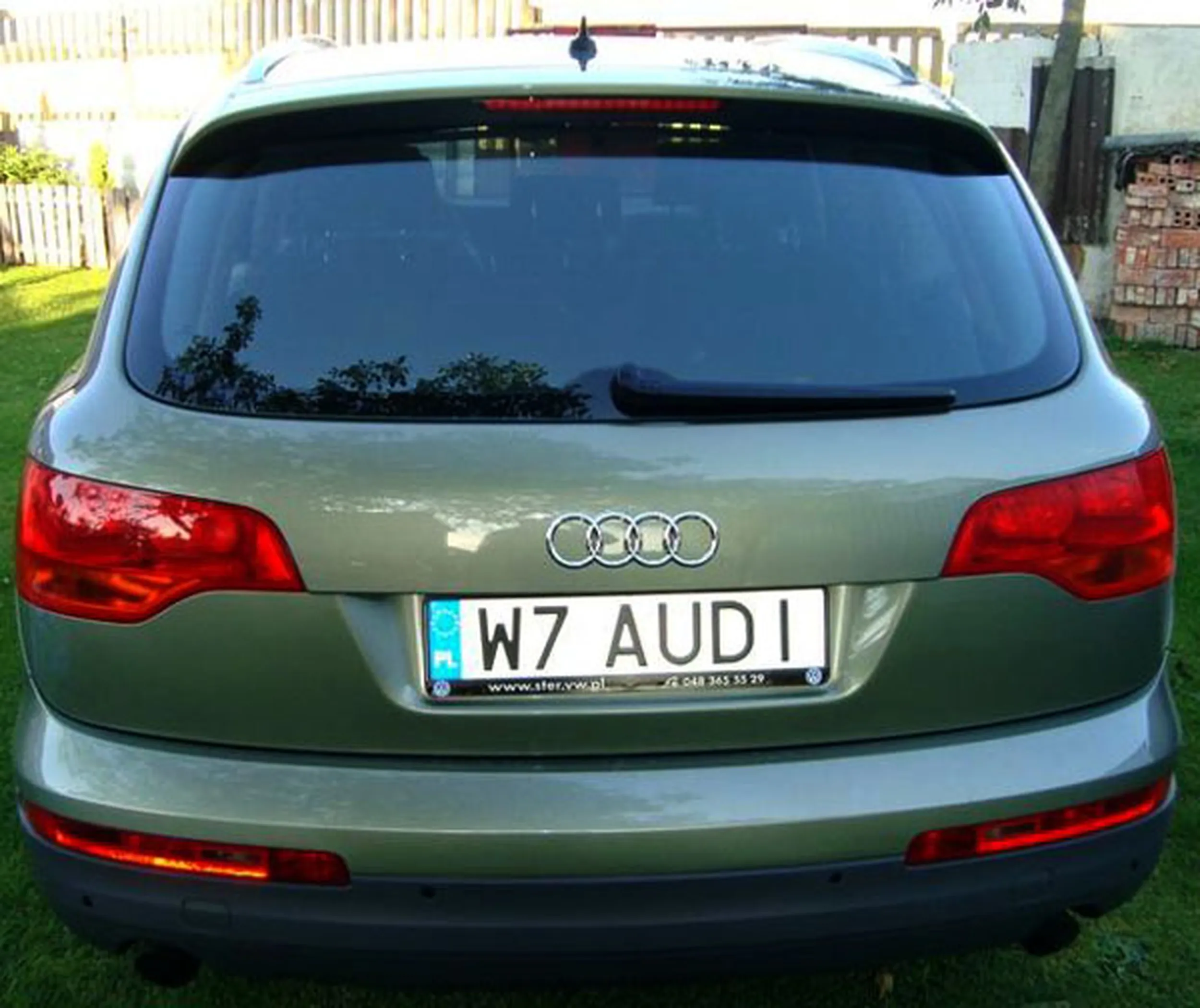 Fajny numer, blacha W7 AUDI