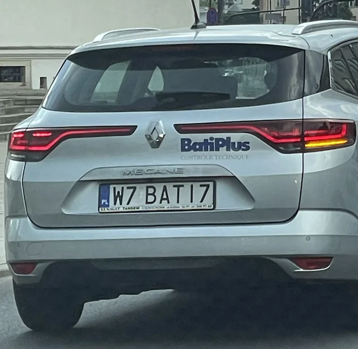 Fajny numer, blacha W7 BATI7