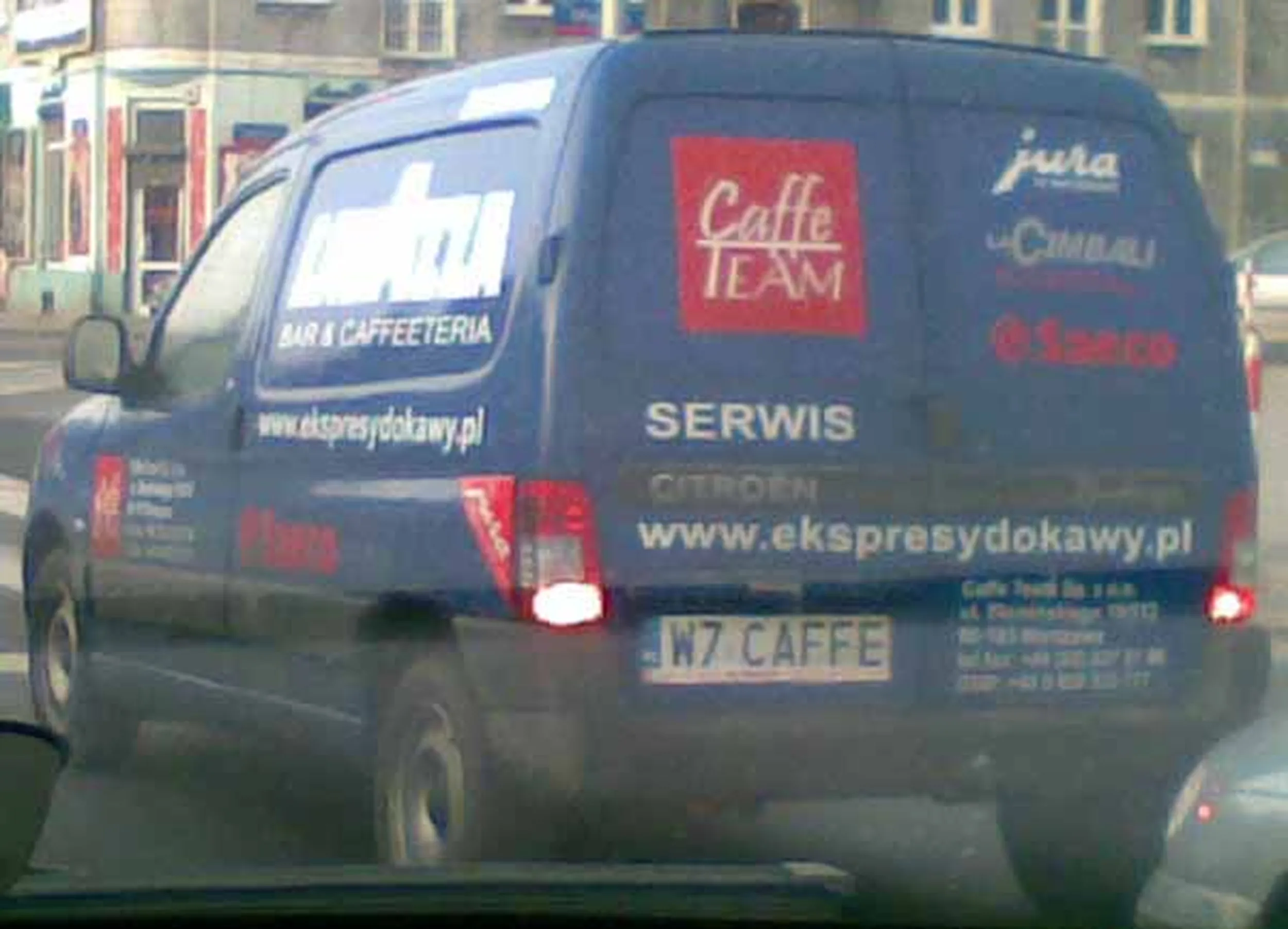 Fajny numer, blacha W7 CAFFE