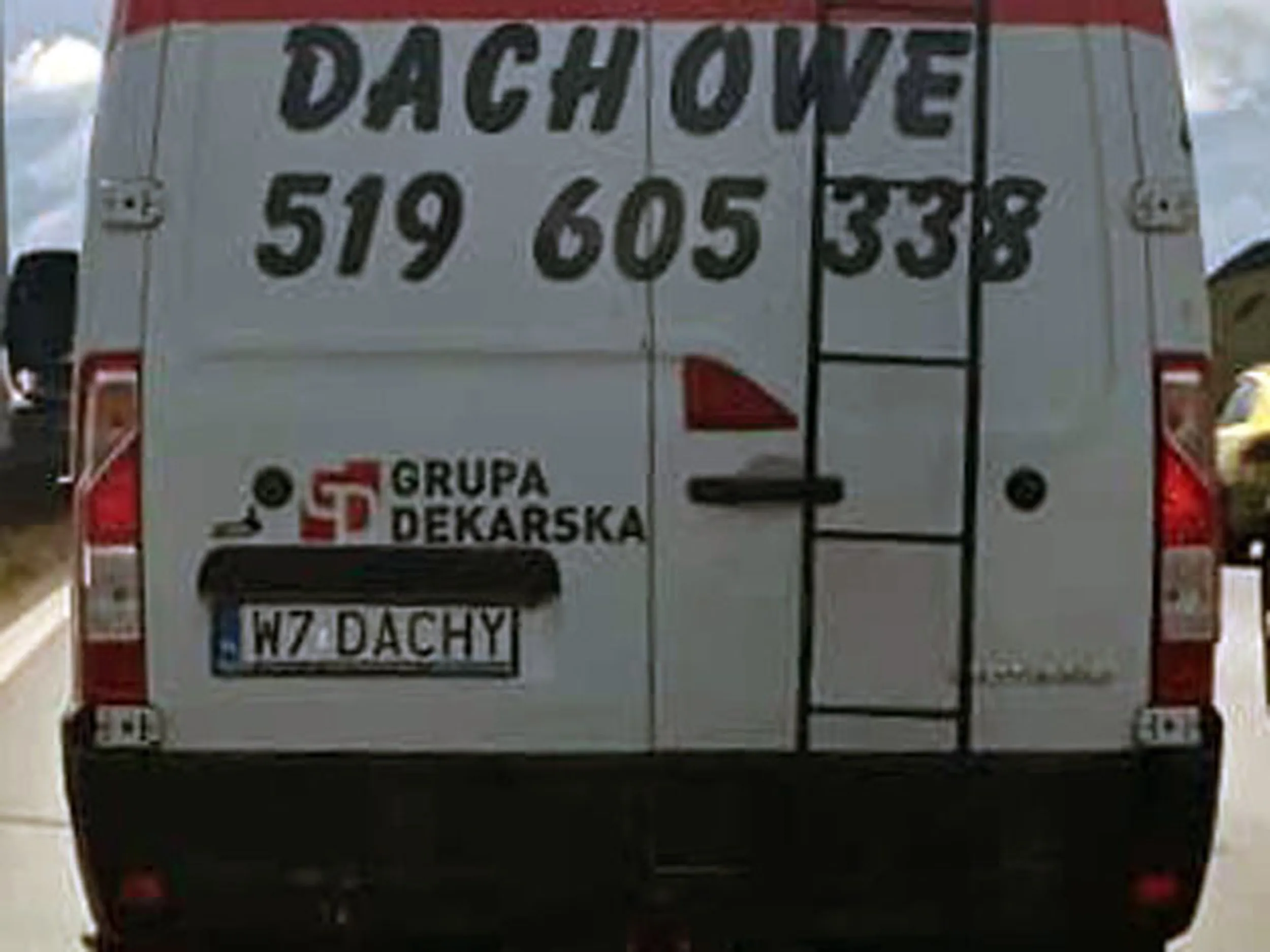 Fajny numer, blacha W7 DACHY