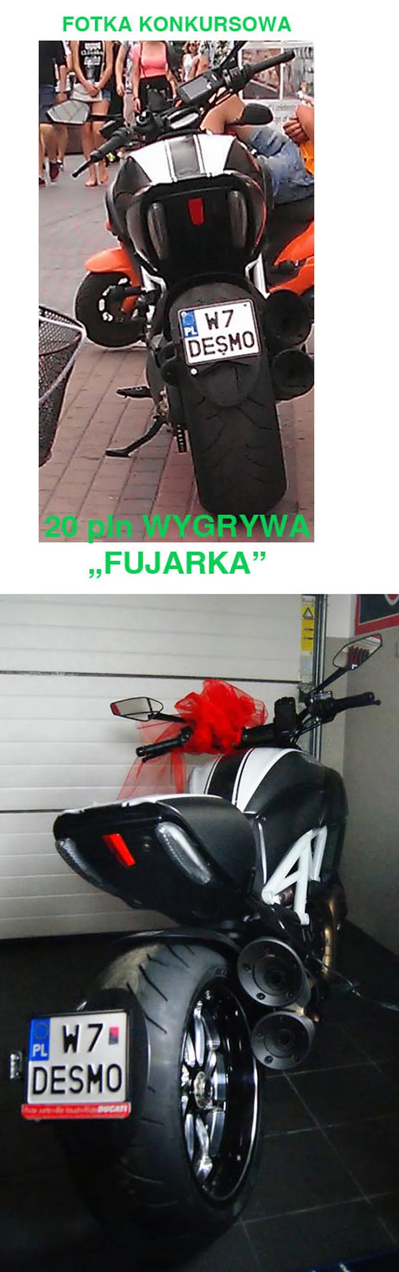 Fajny numer, blacha W7 DESMO
